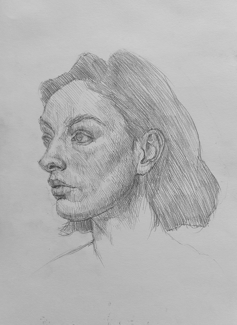 Untitled - Pencil drawing on paper, A4 size, 2026