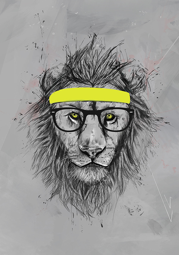 Hipster Lion