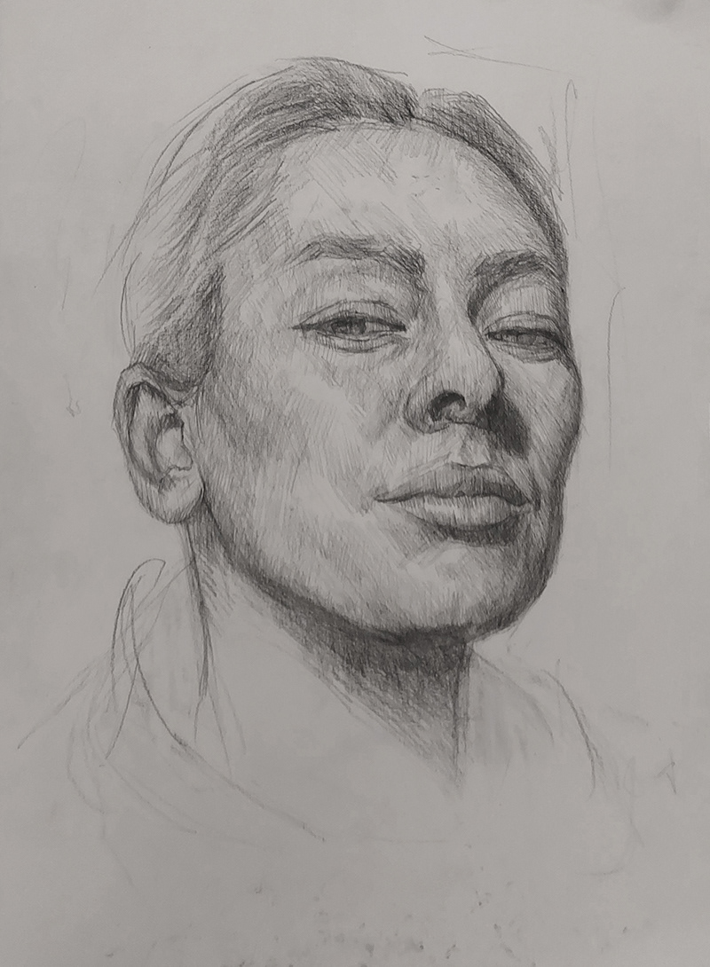 Untitled - Pencil drawing on paper, A4 size, 2026
