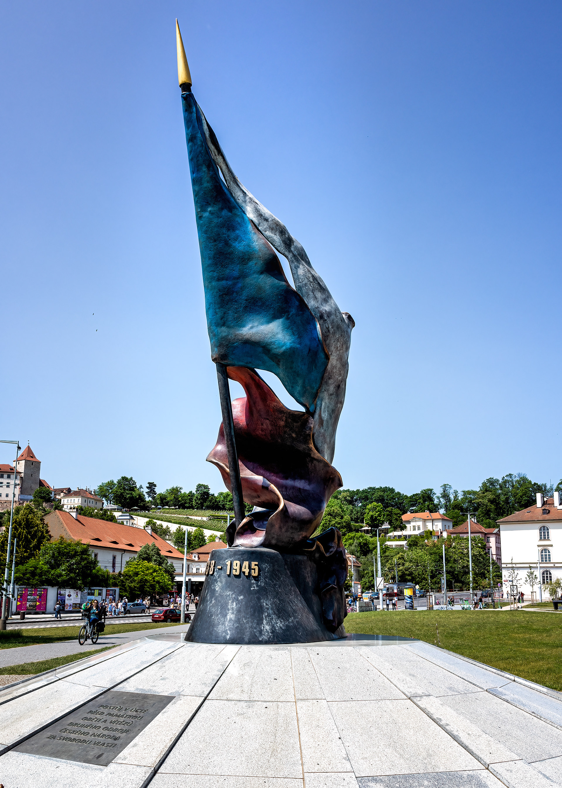 Battered Czech Flag