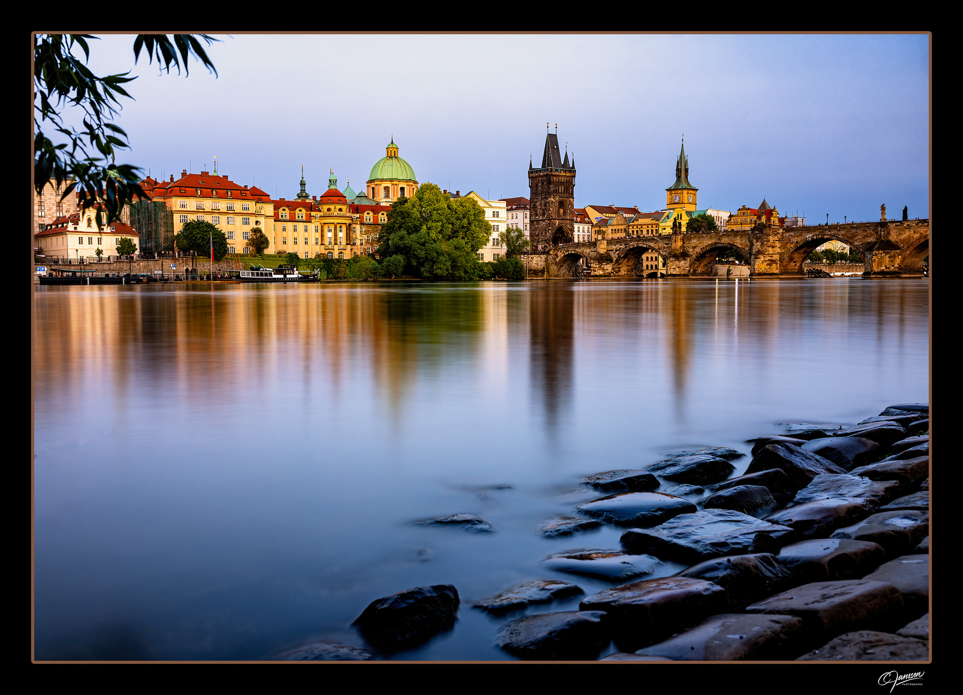 Sunset on Vitava River