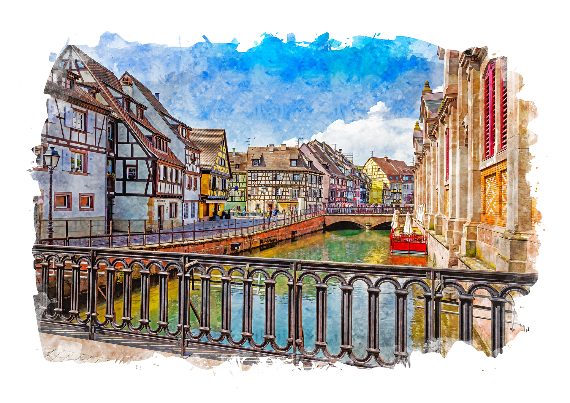 Colmar in Watercolor
