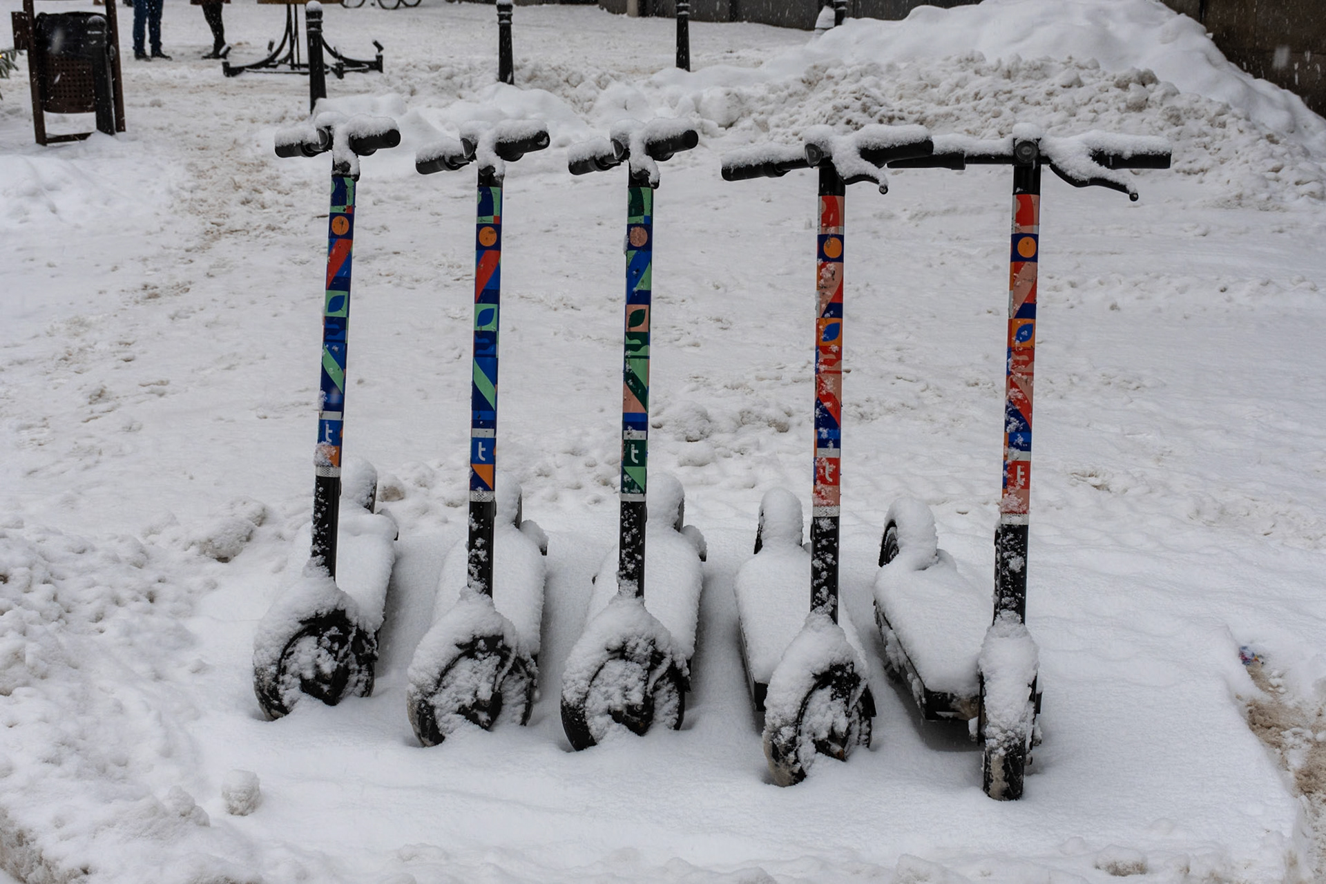E-scooters for hire, Riga