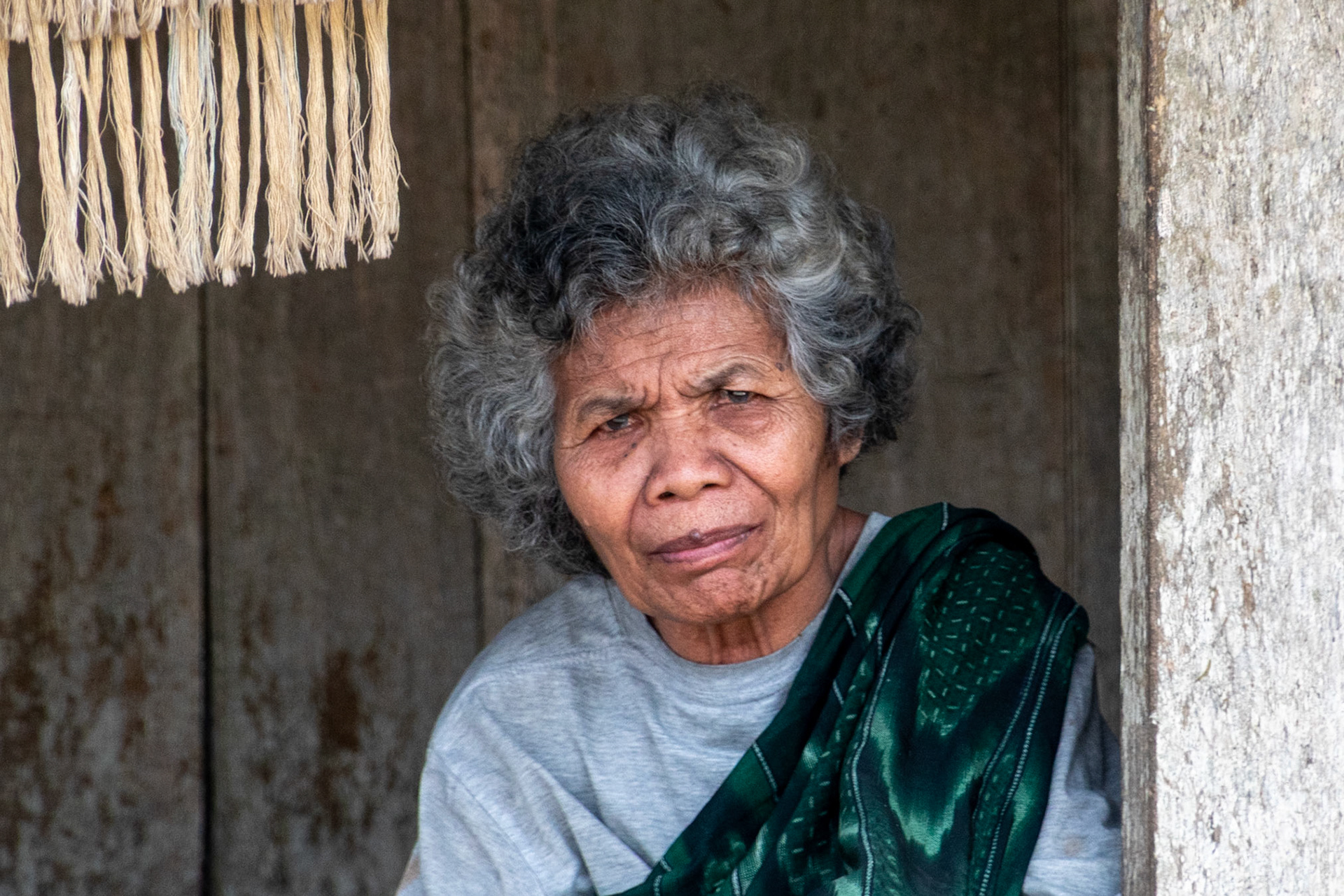 Elderly lady, Luba Village, Indonesia