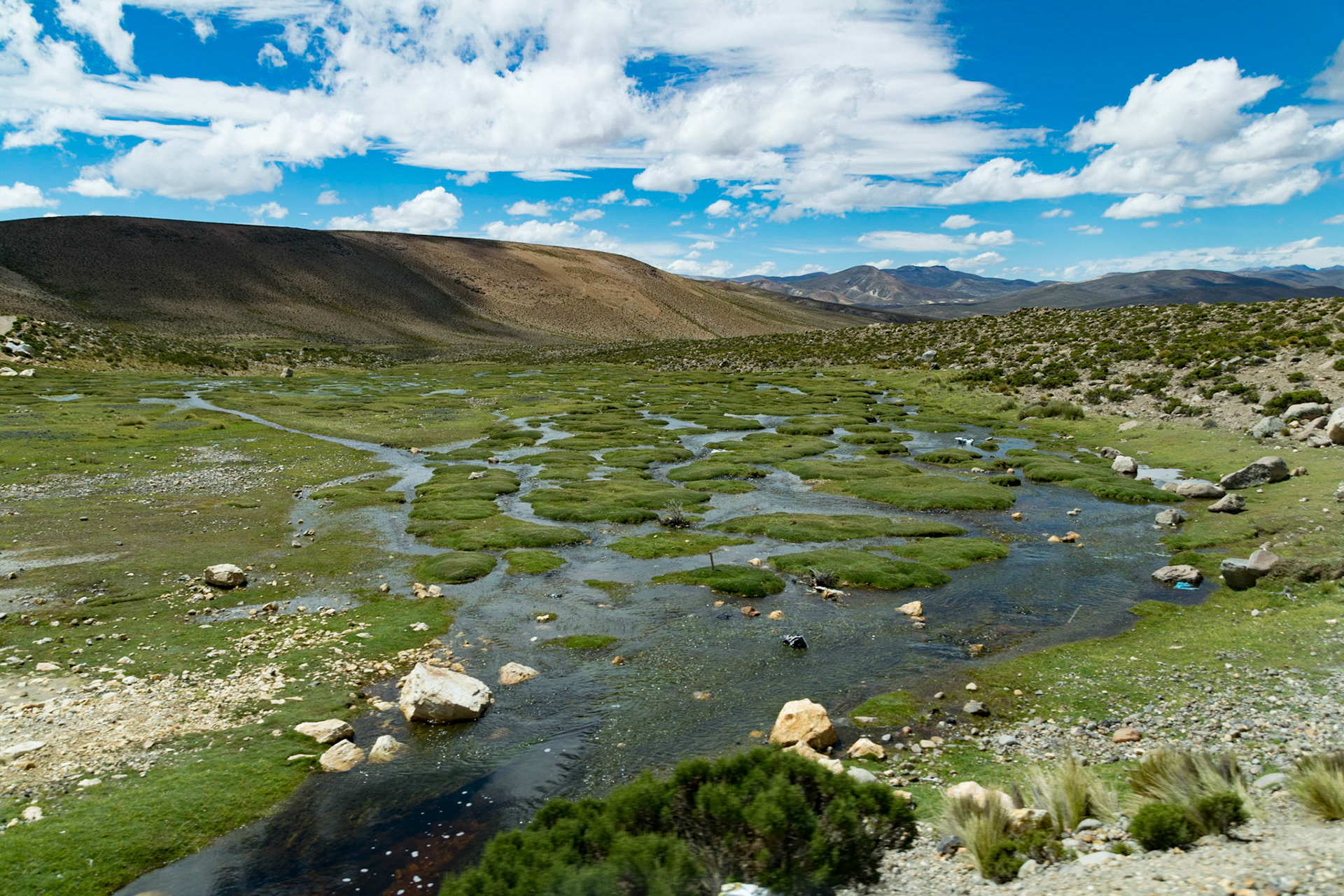 Mountain stream, en route to Chivay