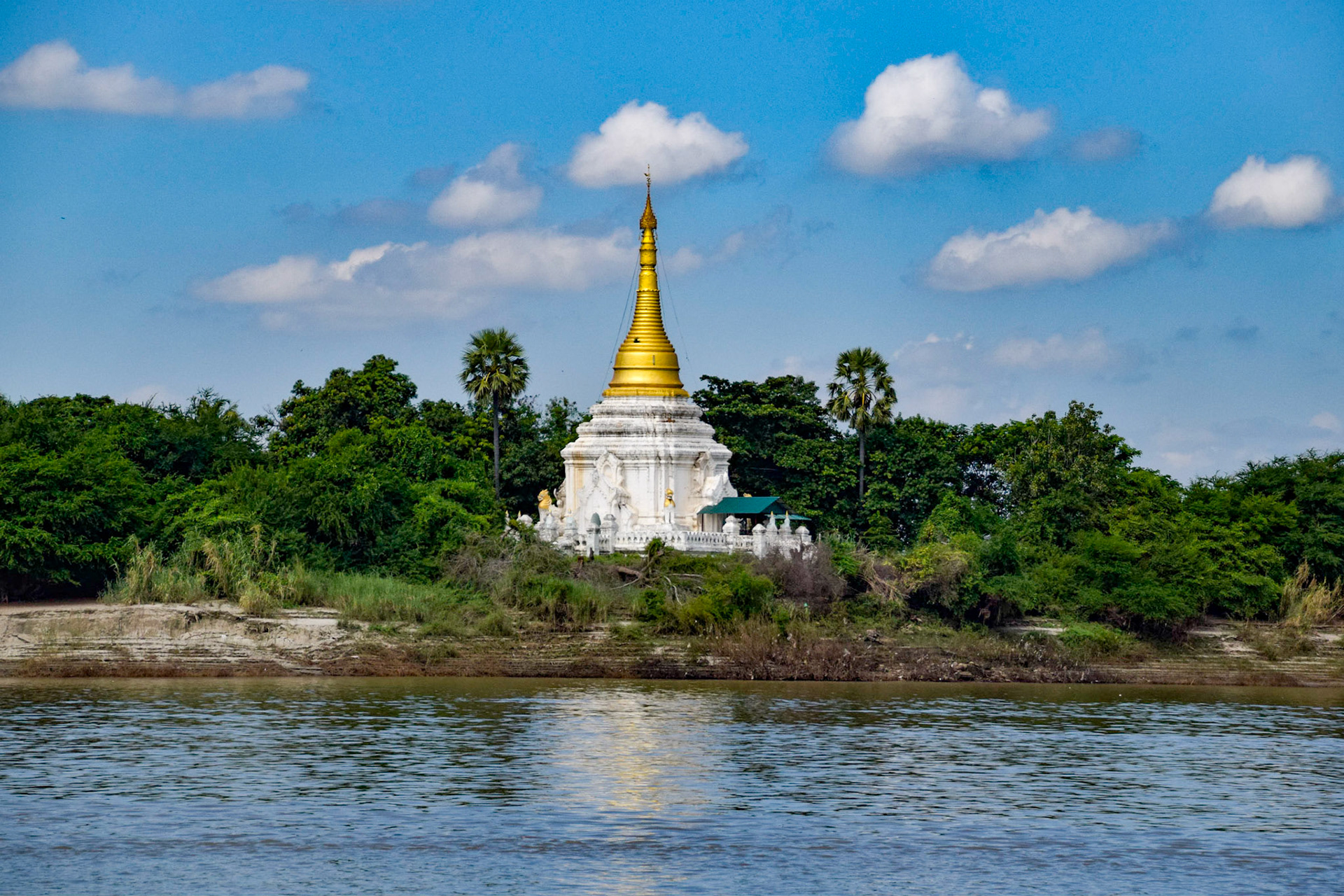 Stupa, from Irrawaddy River