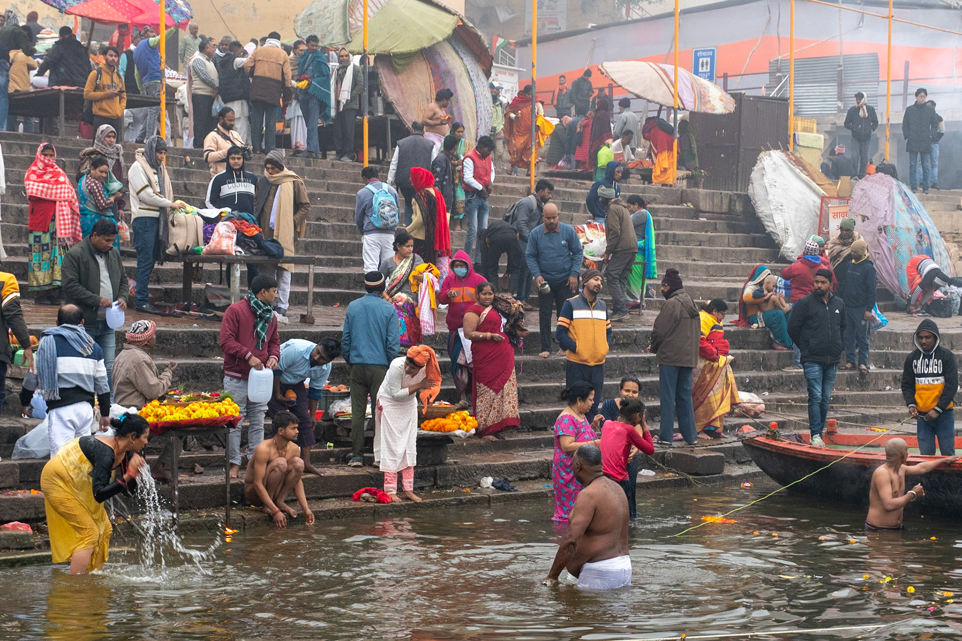 Ritual bathing, Varanasi, India, 2024