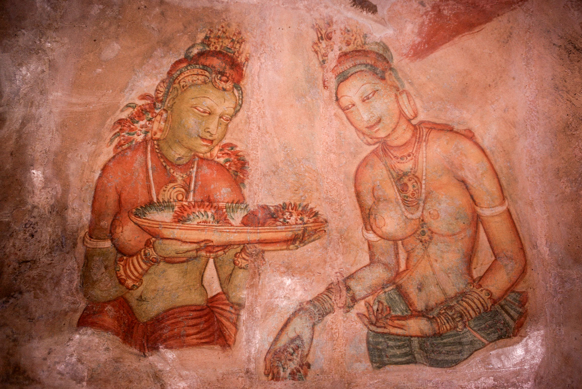 Fresco, Sigiriya (photographed in 1982)