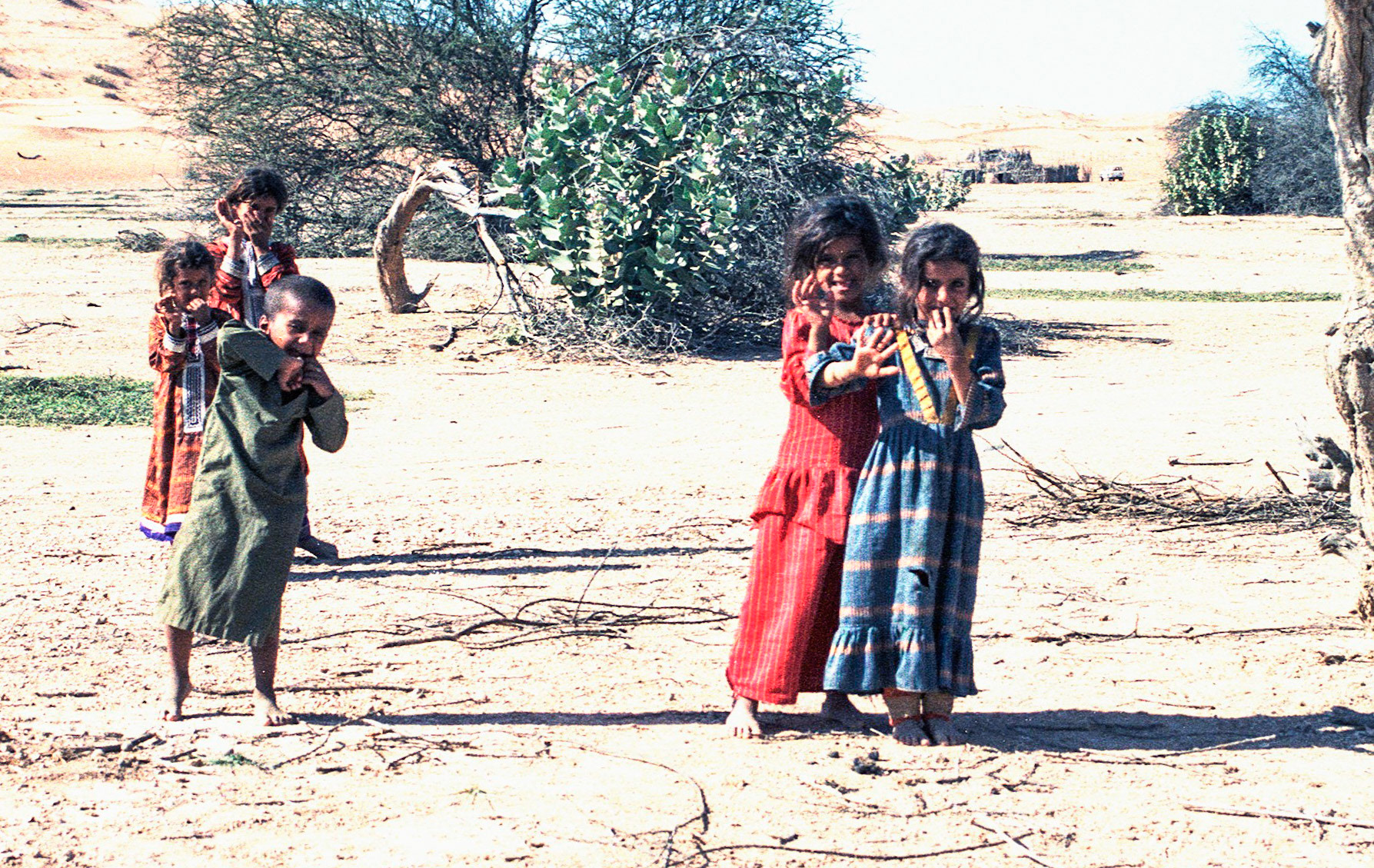 Local children, Wahiba Sands