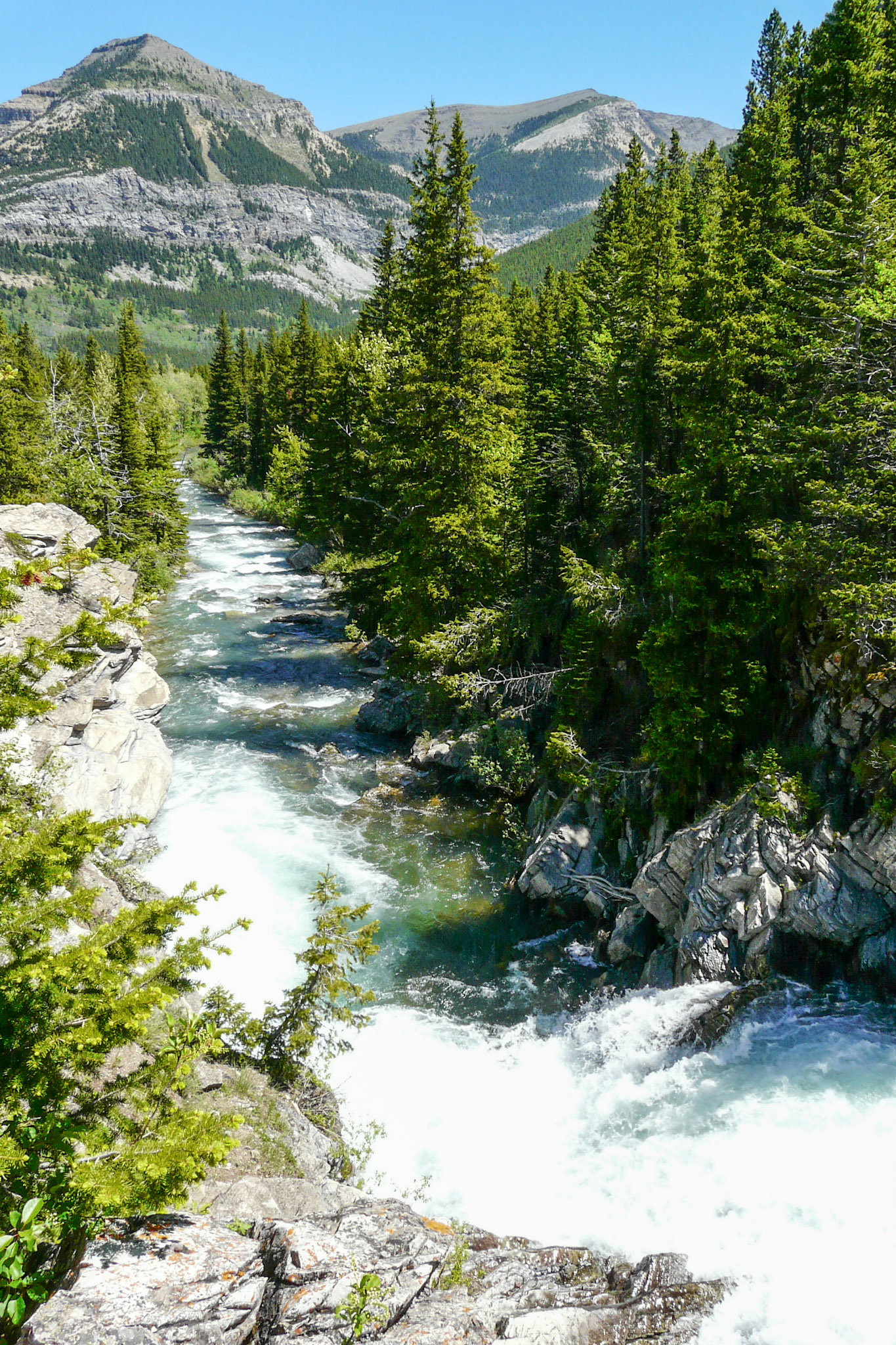 Waterfall, near Waterton, AB