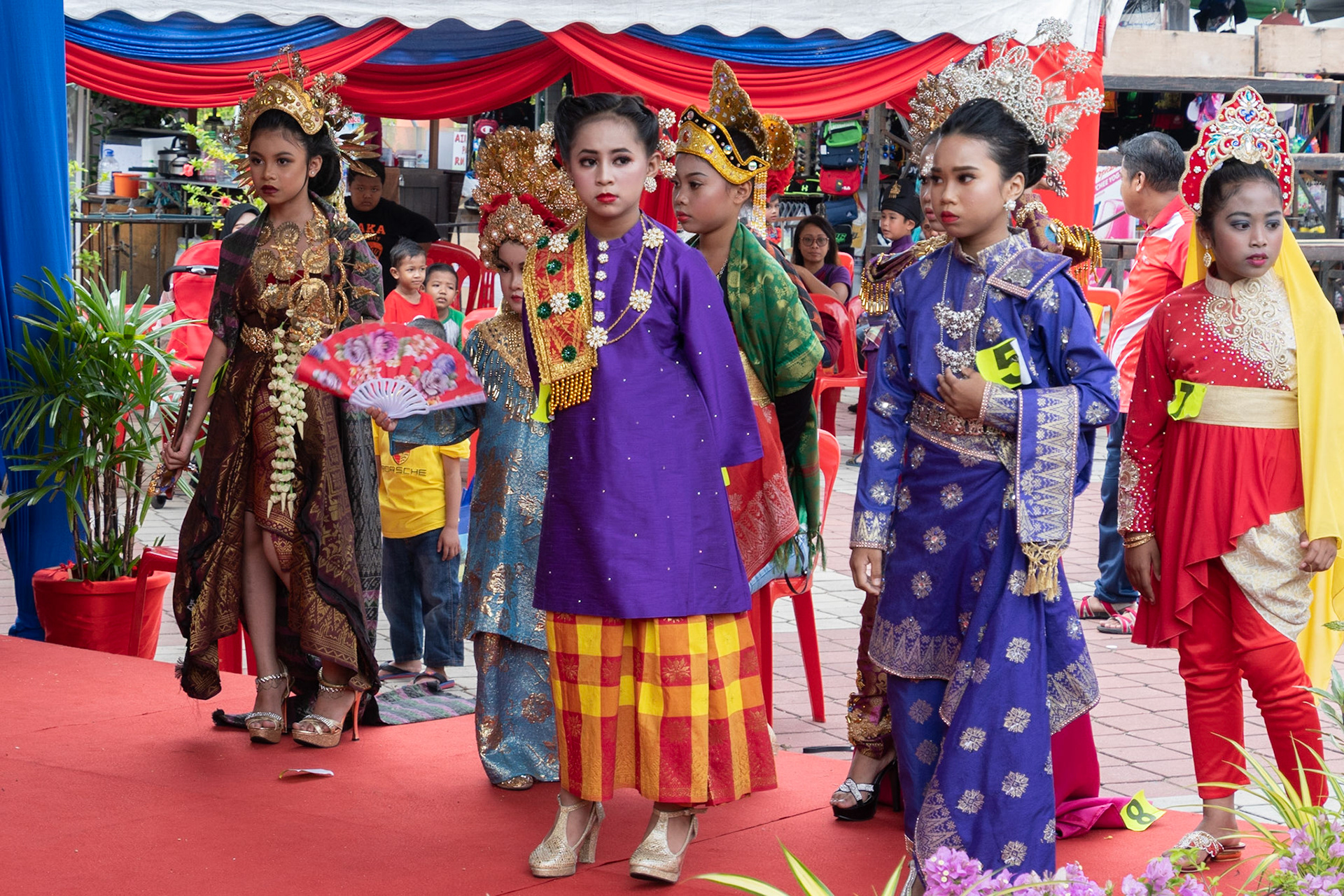 Children's Ethnic Fashion Show, Malacca, Malaysia