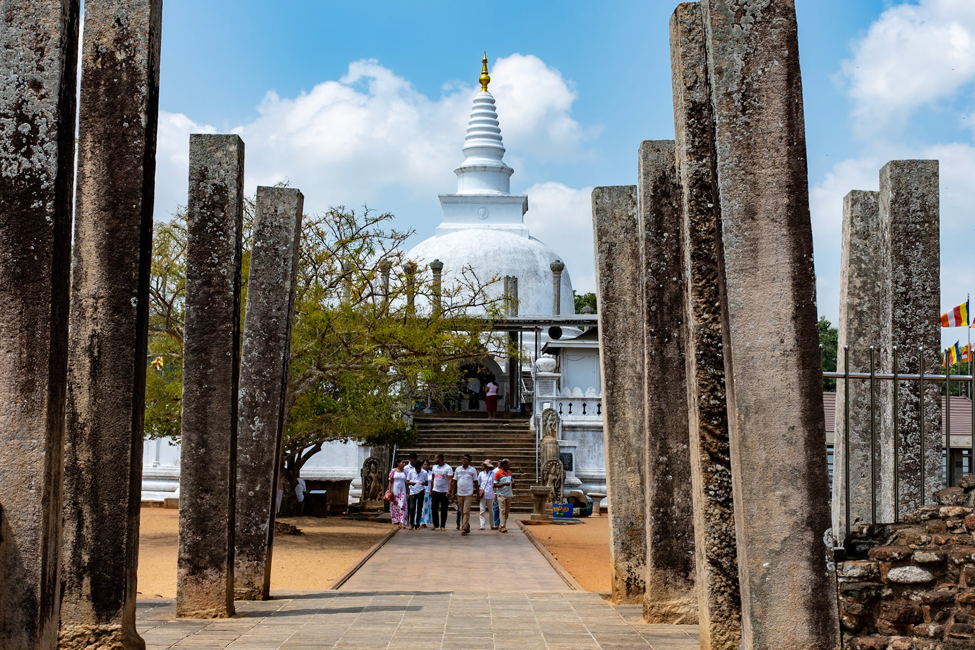 Thuparama Vihara, Anuradhapura (dating from 3rd C BC)