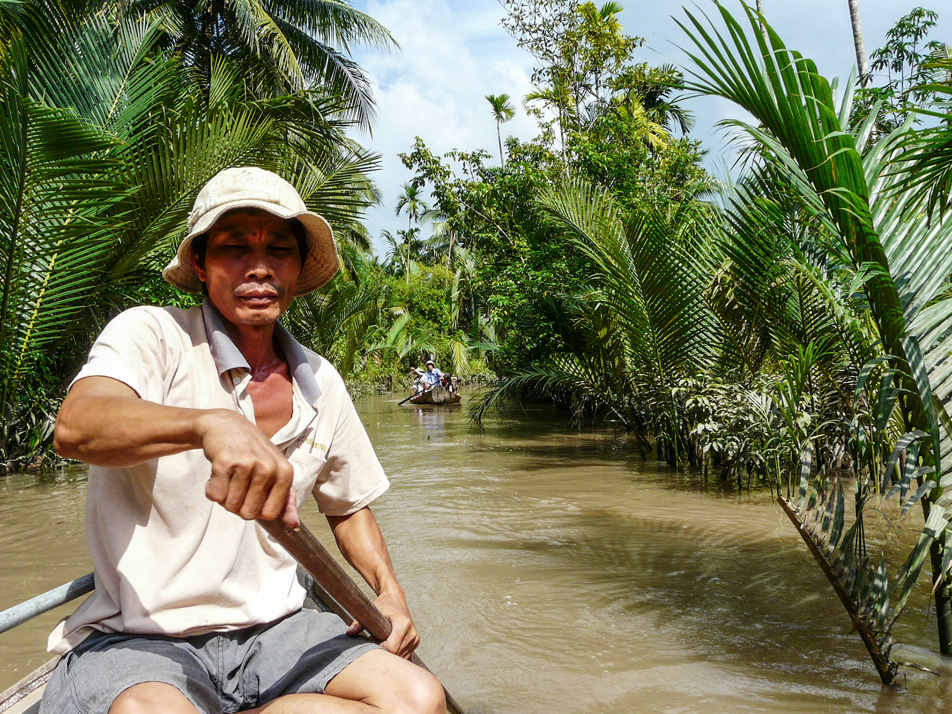 Boatman, Mekong Delta, Vietnam, 2013