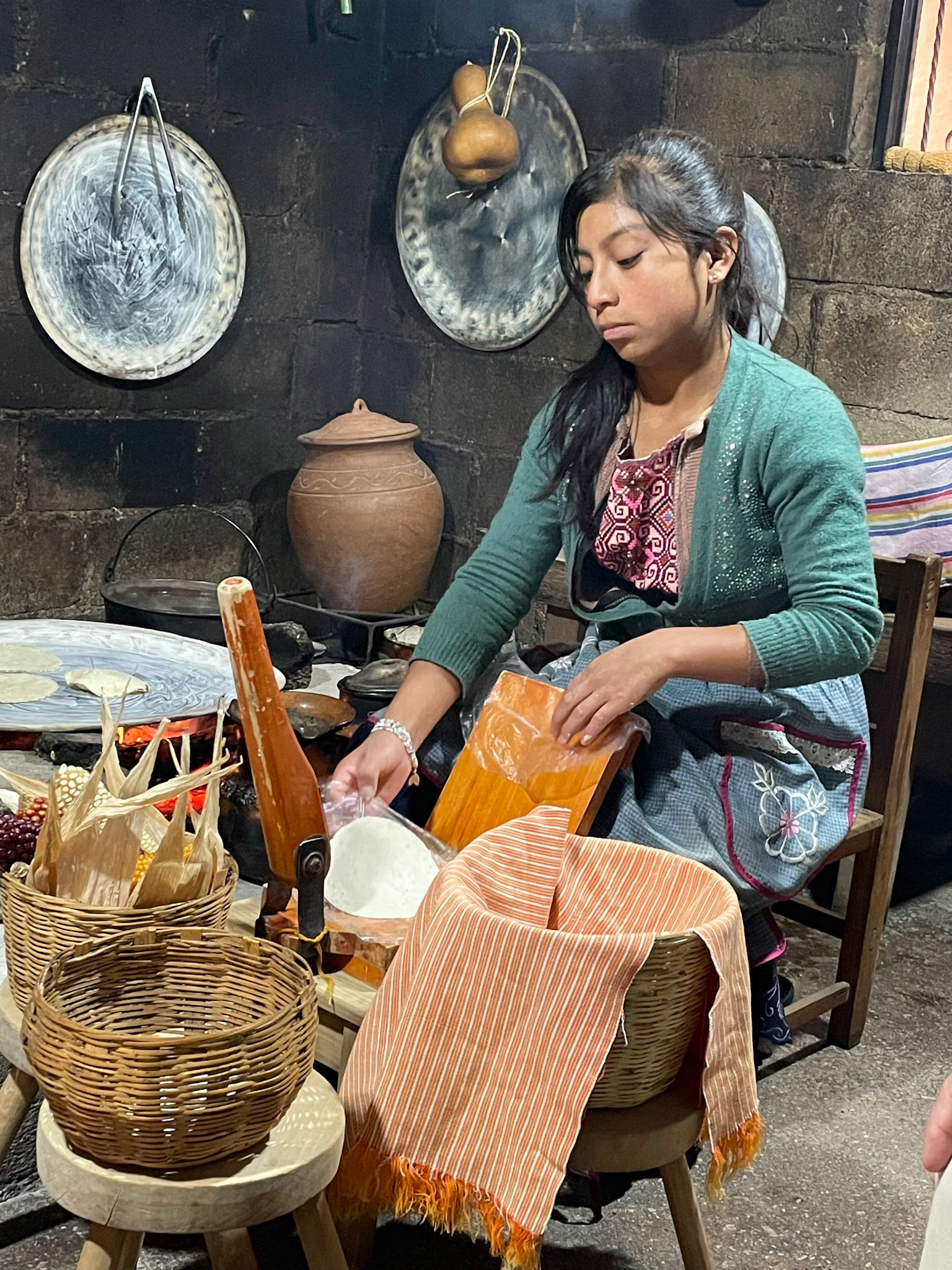 Making tortillas, Zinacantan, Mexico, 2022
