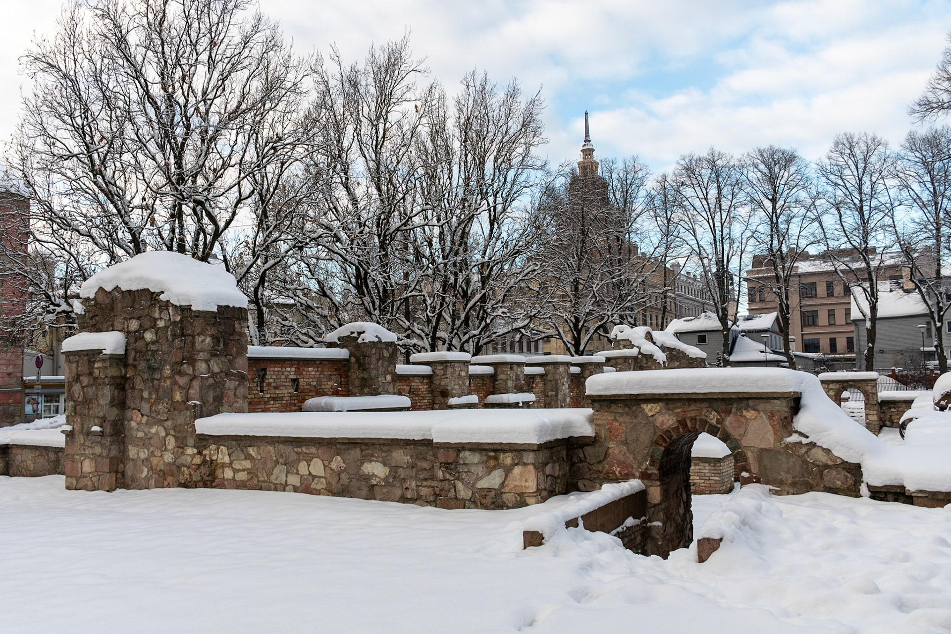Ruins of Great Choral Synagogue, Riga