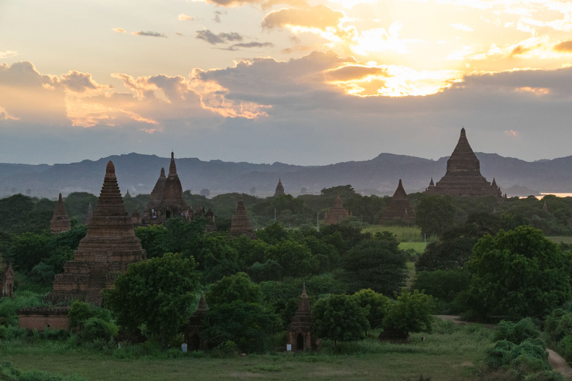 Sunset, Bagan, Myanmar