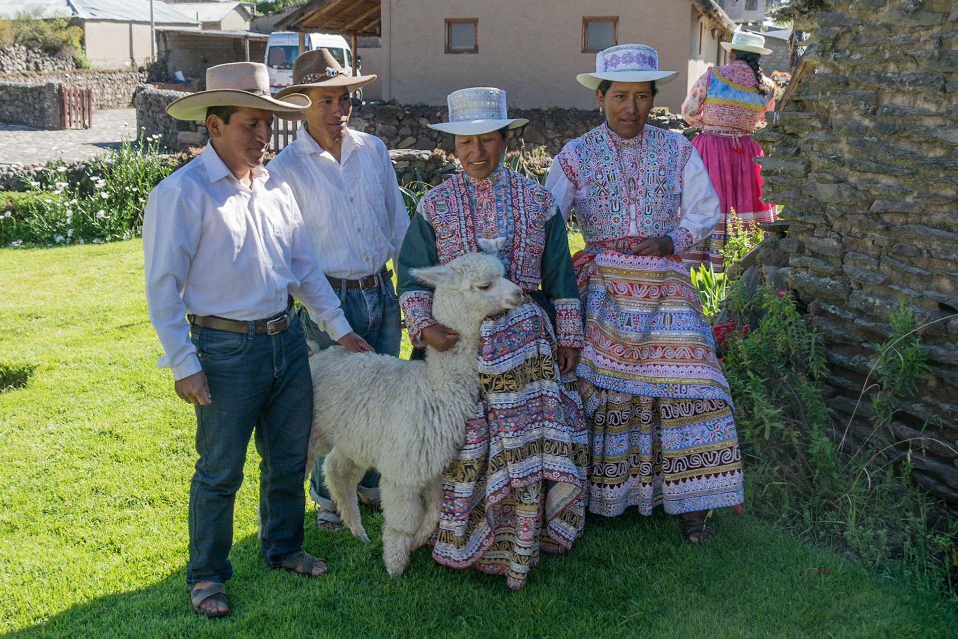 Josephine, Oswaldo and friends, Corporaque, Peru
