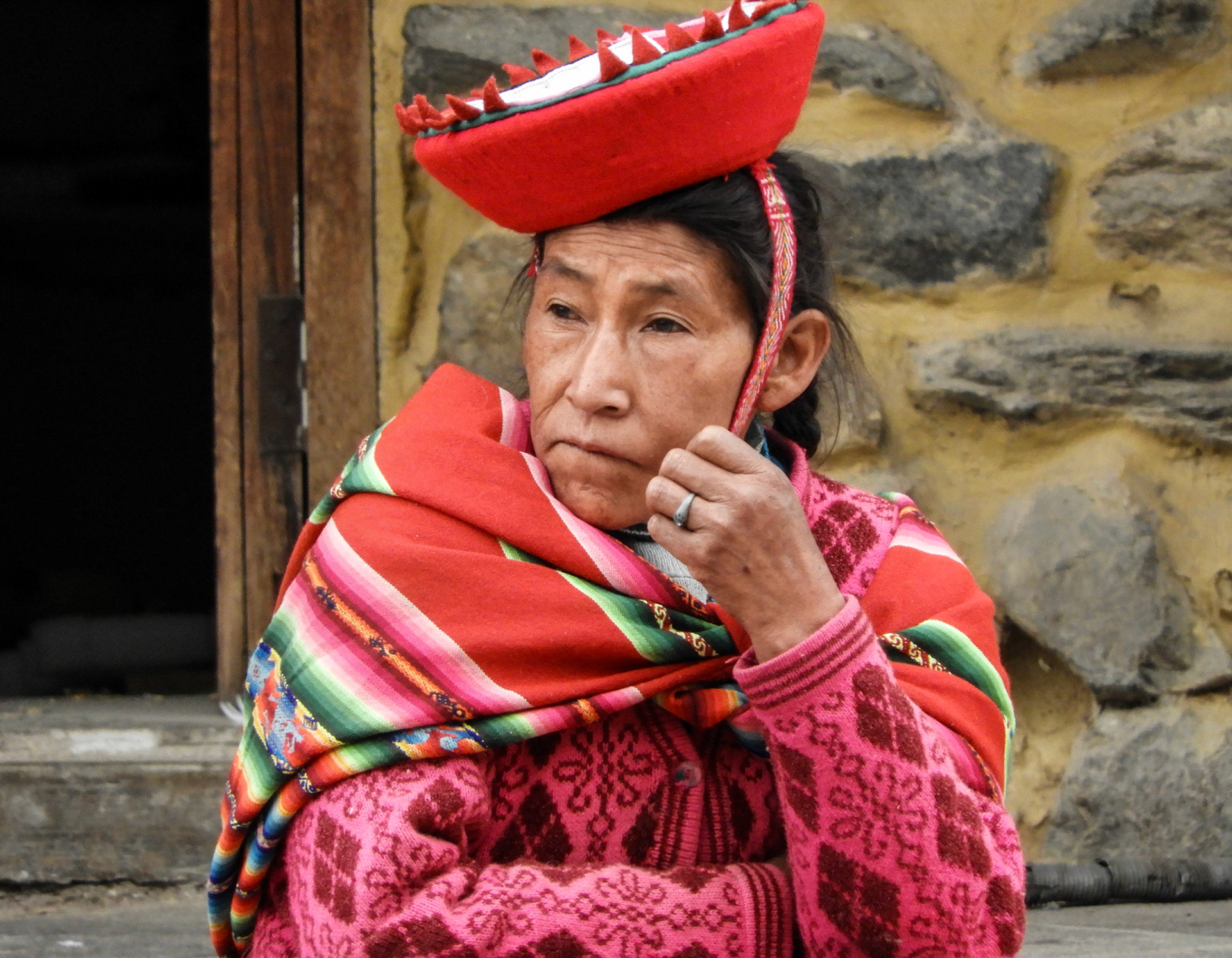 Elderly lady, Ollantaytambo, Peru