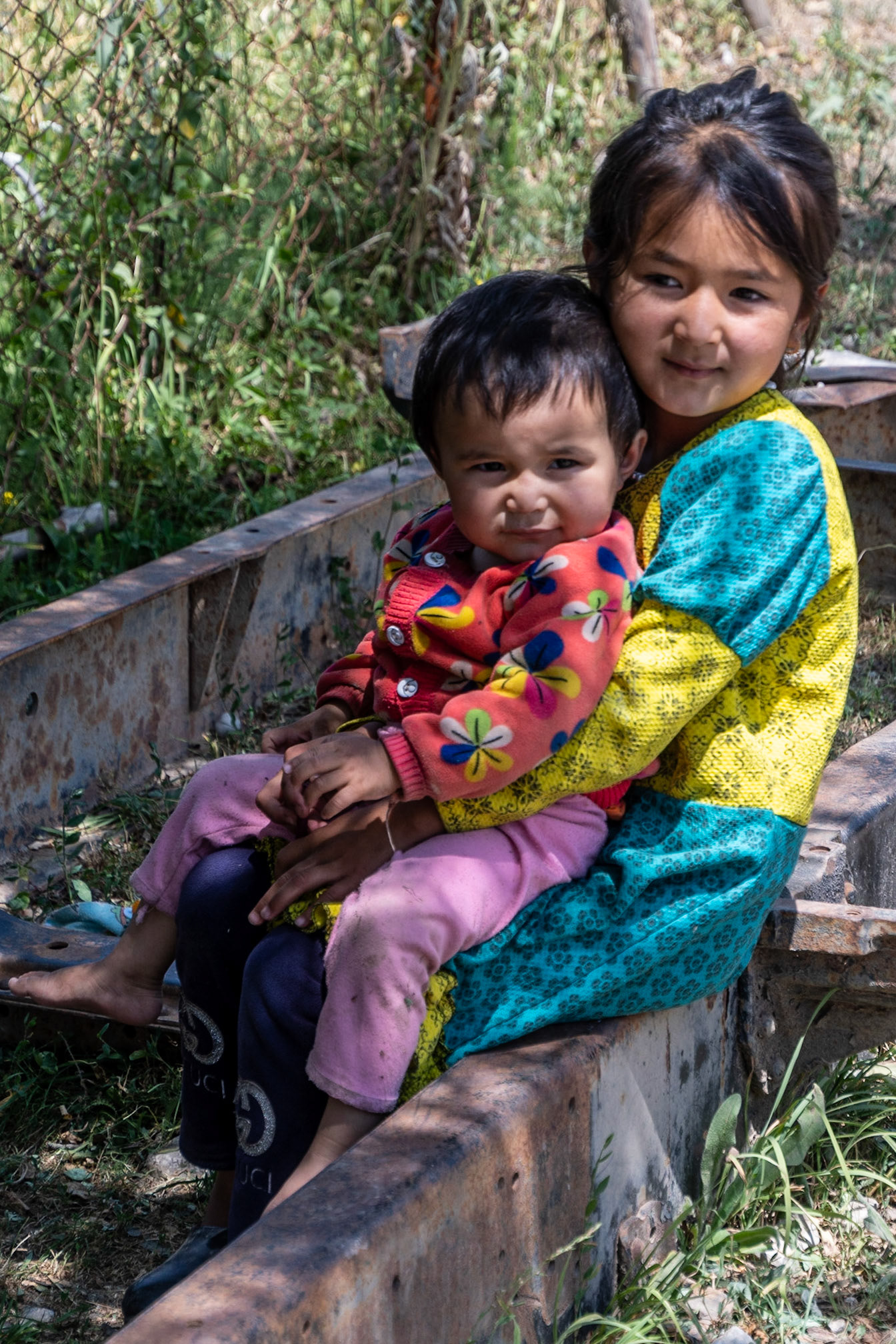 Young children, Arslan Bob, Kyrgyzstan, 2019