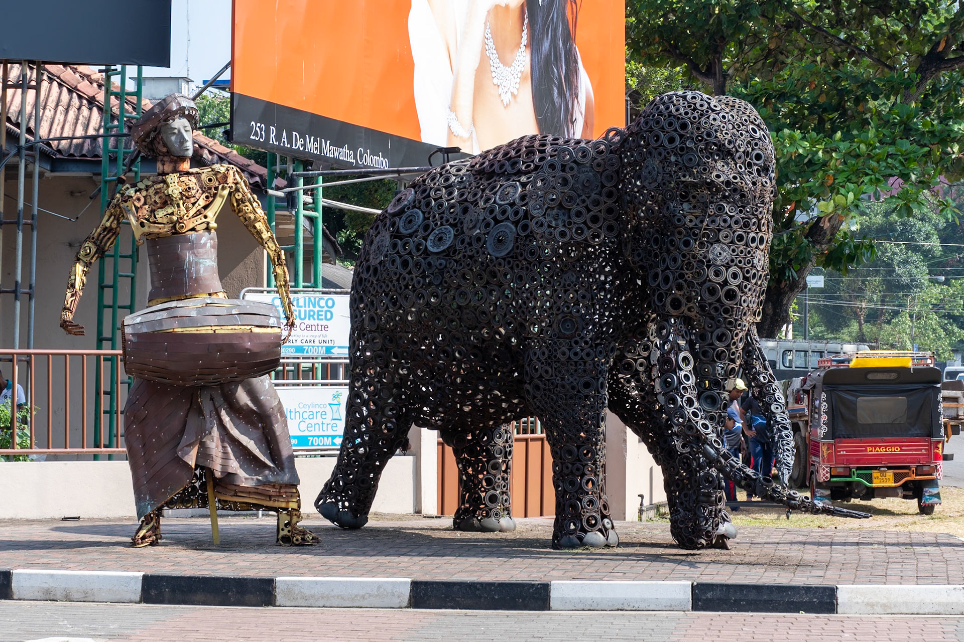 Elephant sculpture, Colombo