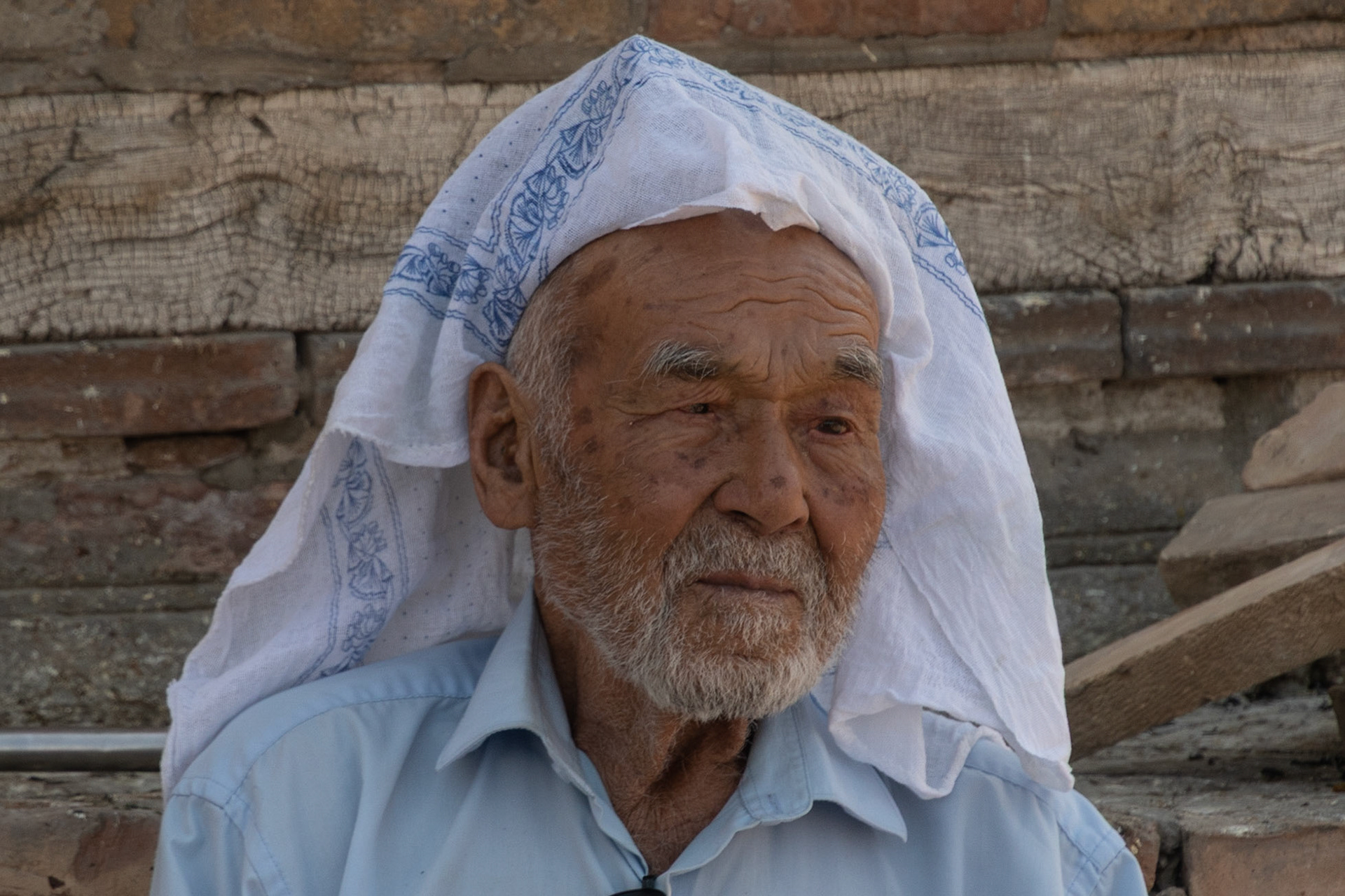 Elderly man, Khojand, Tajikistan, 2019