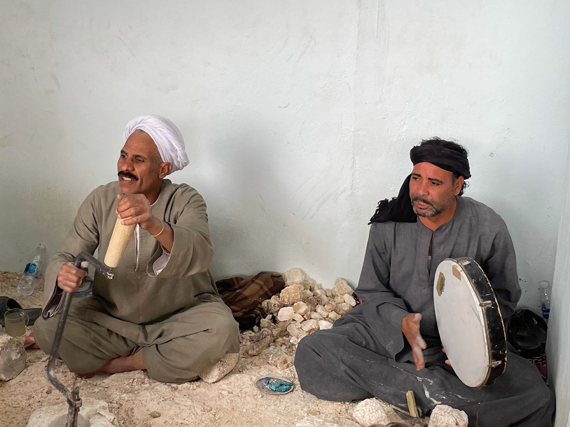 Craftsmen (and musicians!), Alabaster factory, Deir al-Bahri