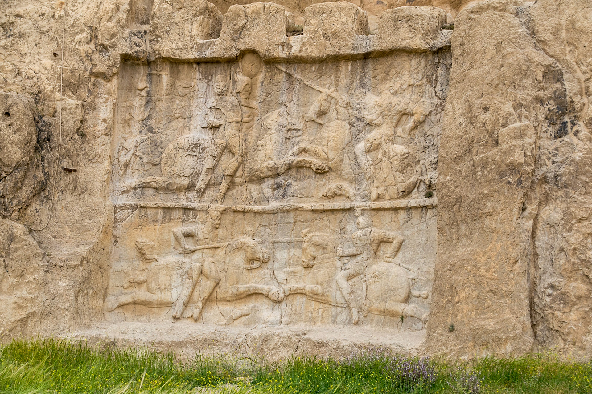 Equestrian relief of Bahram II (c 290AD),  Naqsh-e Rostam