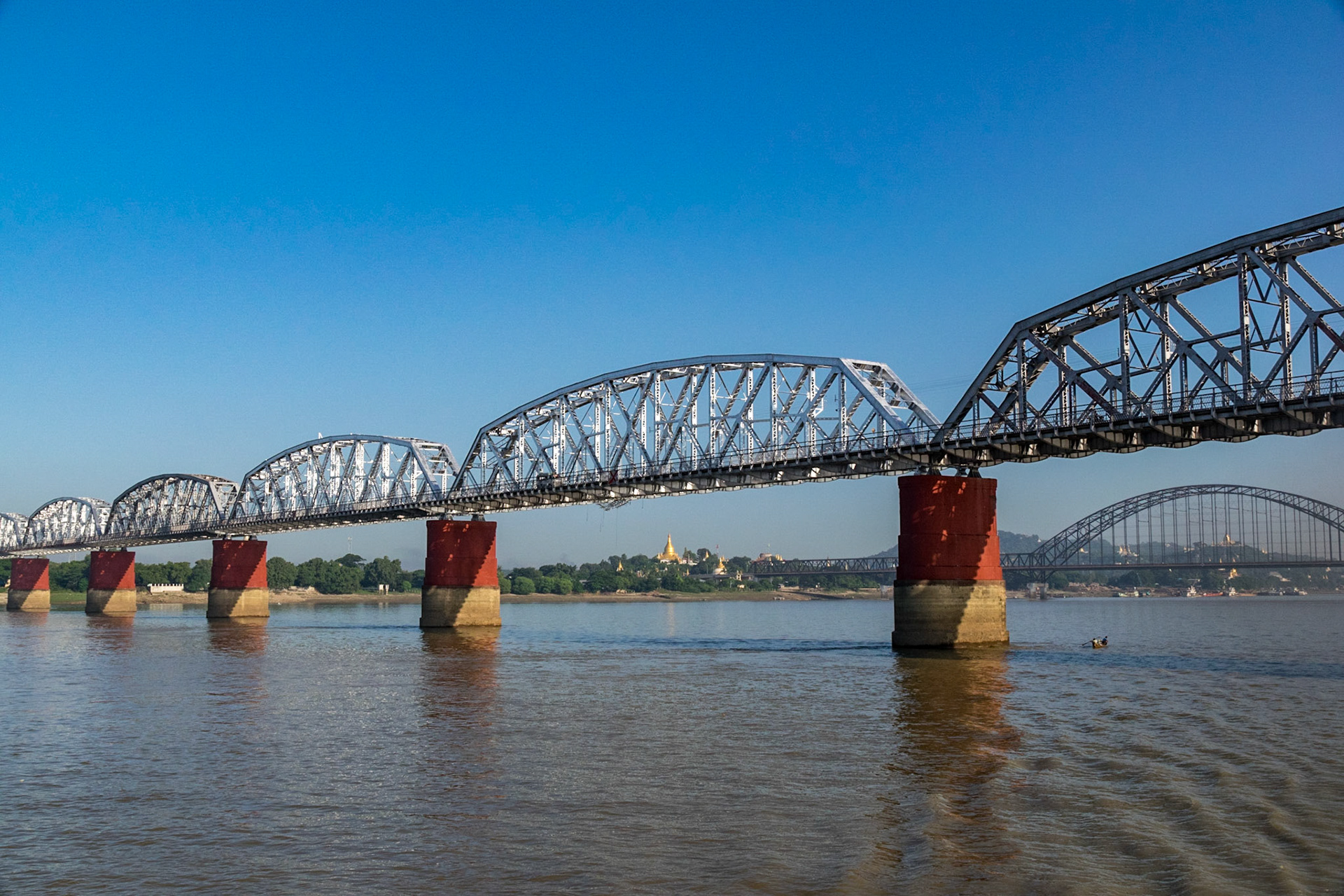 Bridge over Irrawaddy River, Sagaing