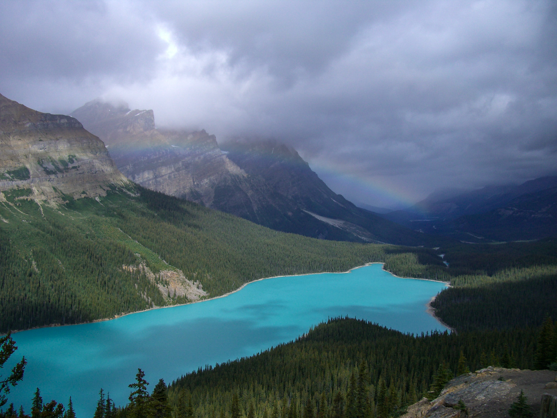 Peyto Lake from Bow Summit, AB