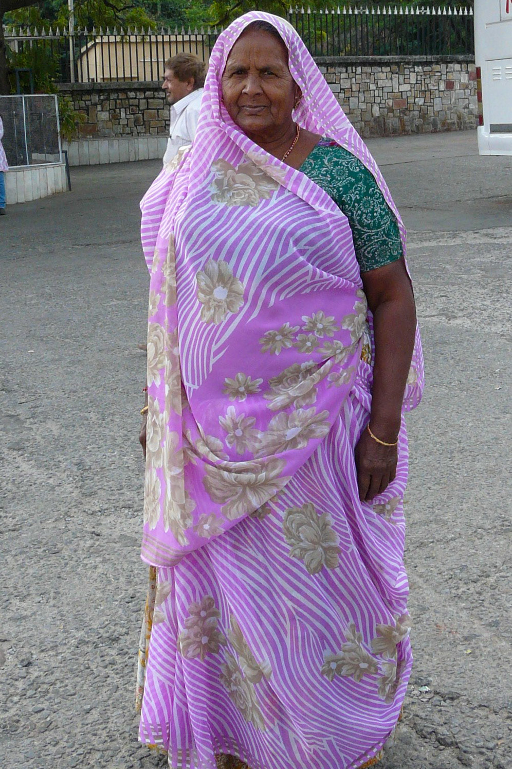 Lady in colourful sari, Jaipur, India