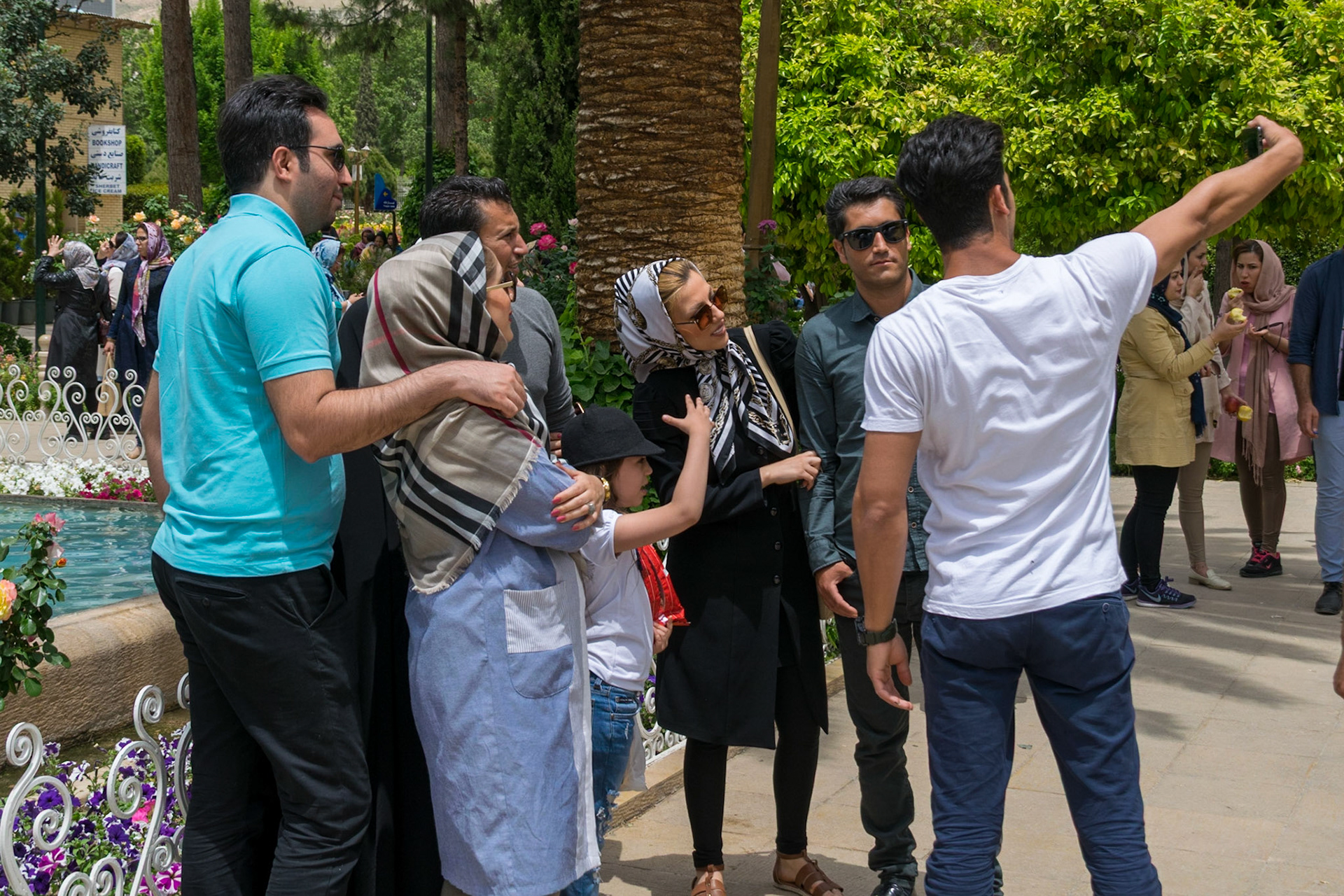 Group selfie, Shiraz, Iran