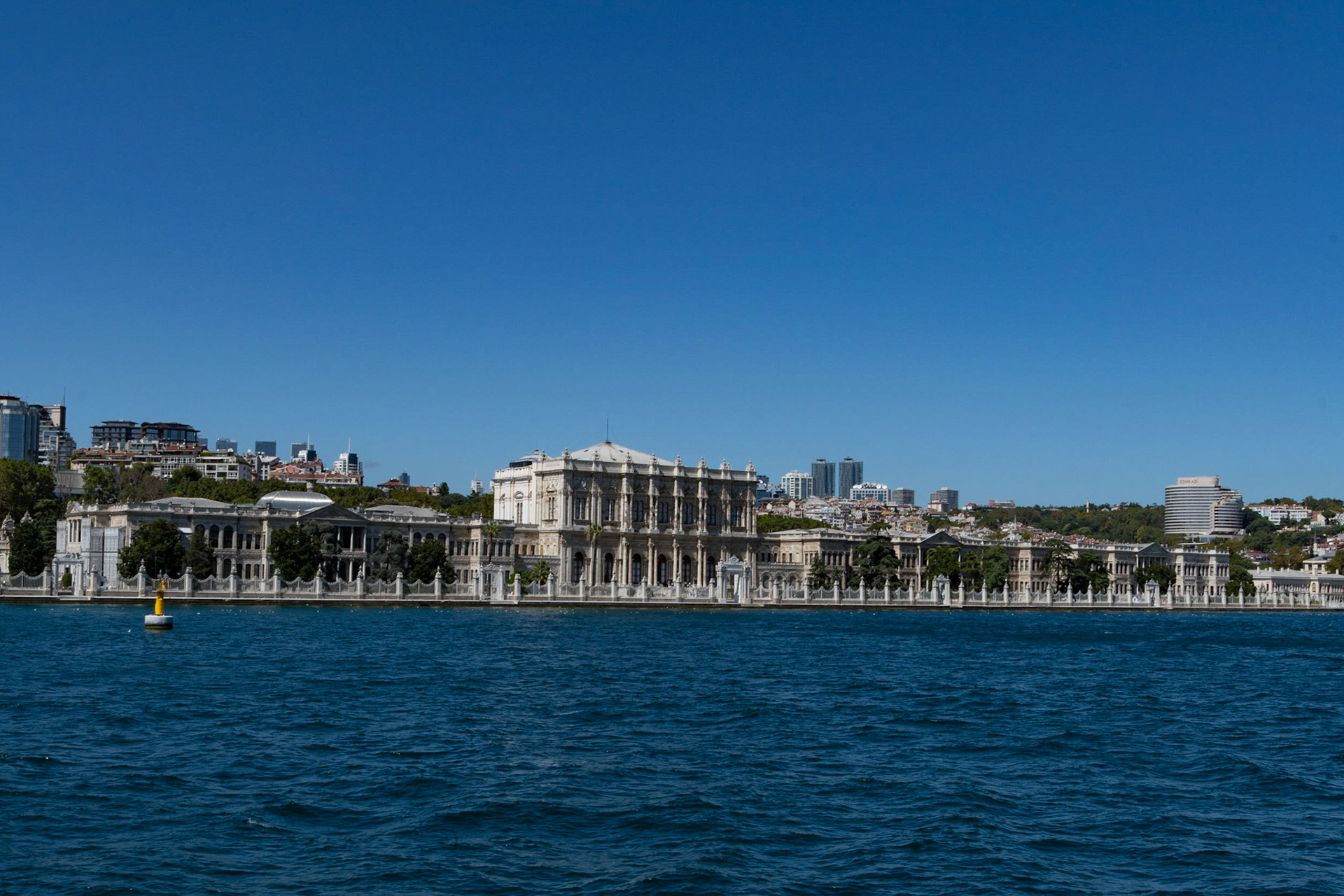 Dolmabahce Palace (C19th) from Bosphorous, Istanbul