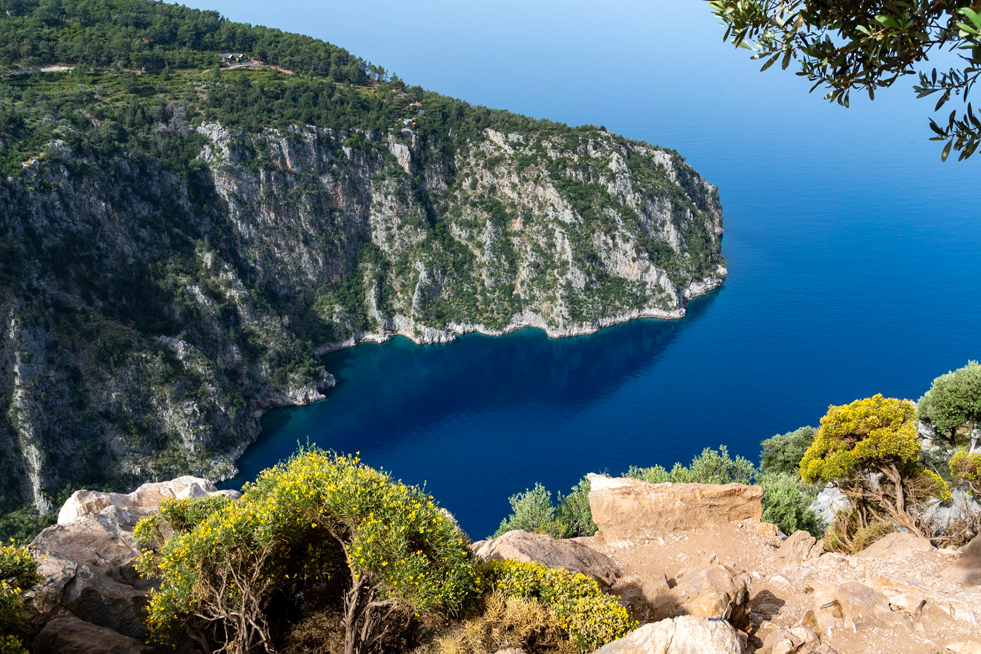 View above Butterfly Valley, Faralya, Turkiye