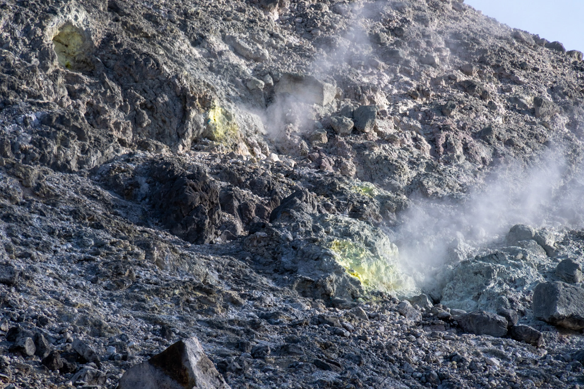 Vents, Mount Sibayak