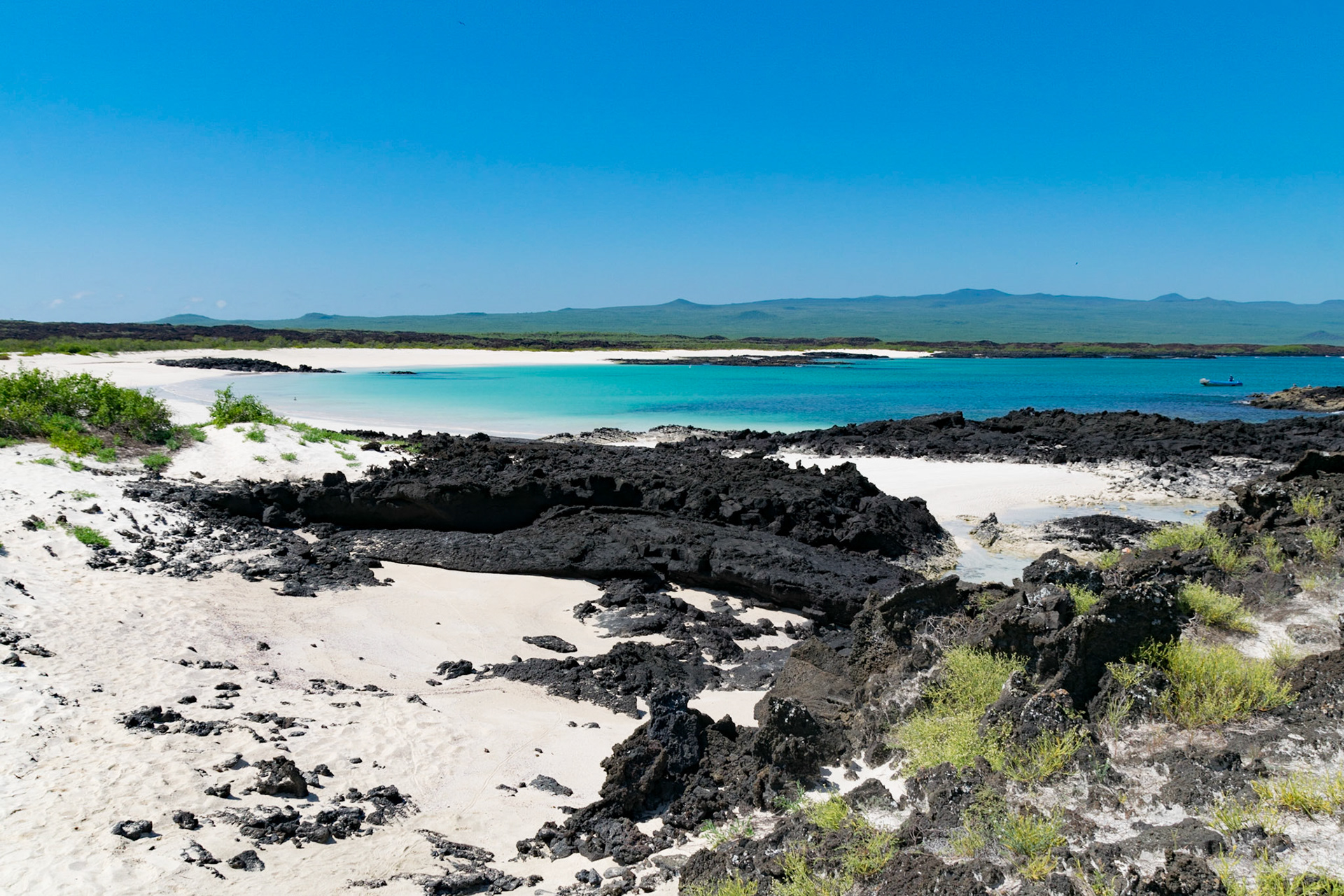 Lava &amp; Beach, San Cristobal, Galapagos, Ecuador