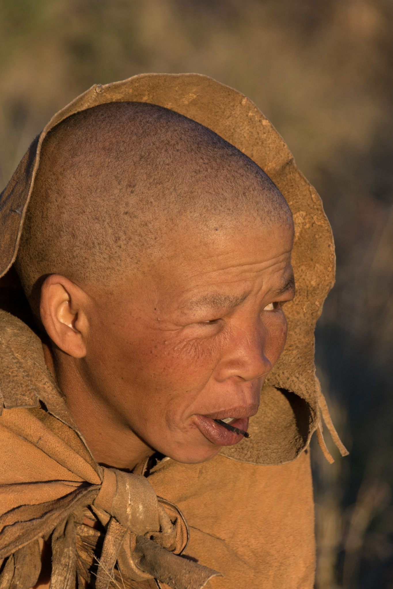 Lady from San ethnic group, Ghanzi, Botswana