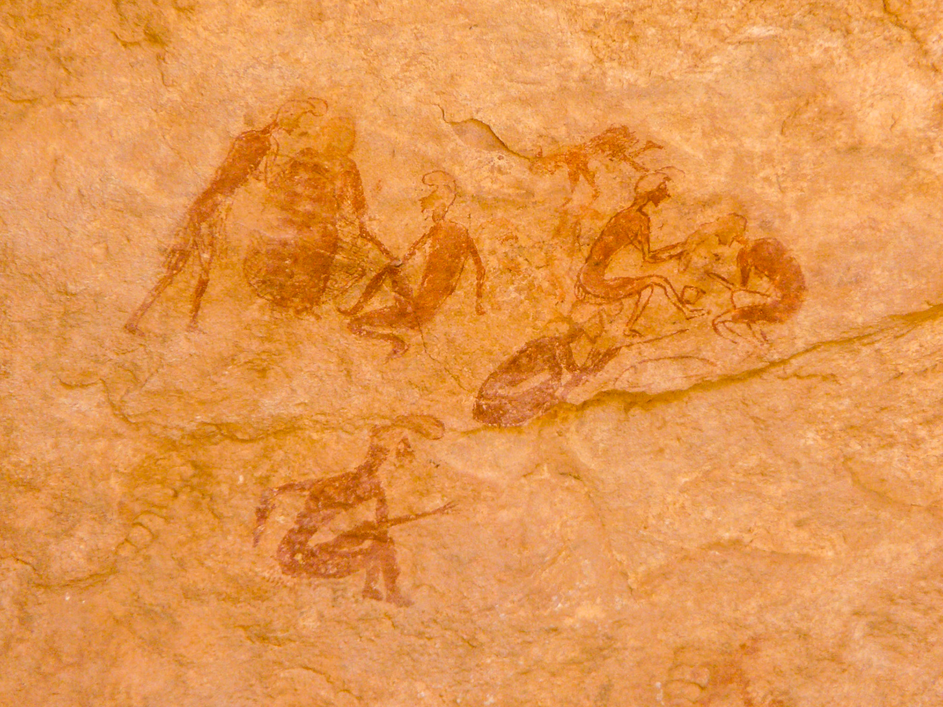 Painting of wedding scene, Southern Akakus