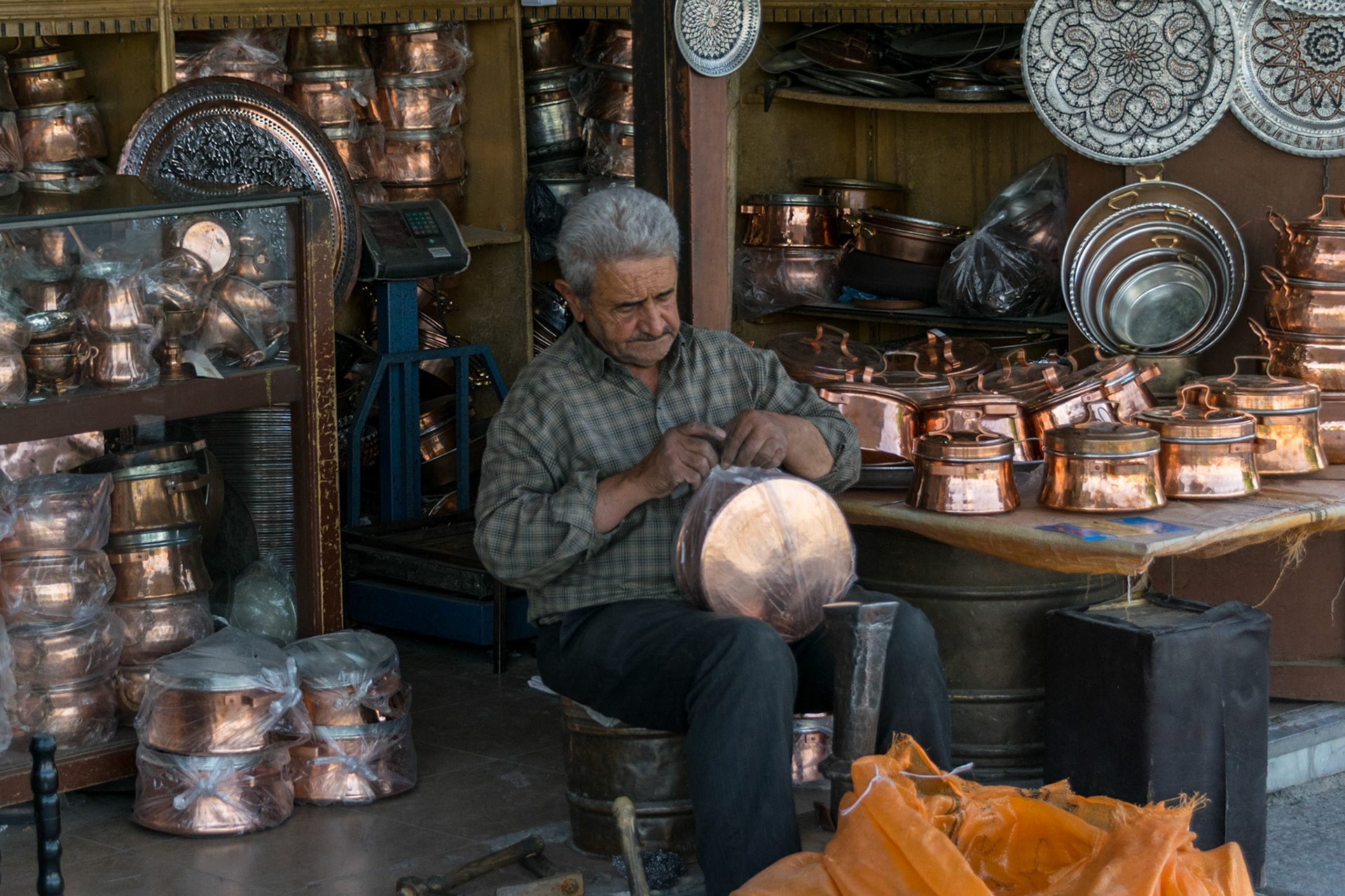 Coppersmith, Isfahan, Iran