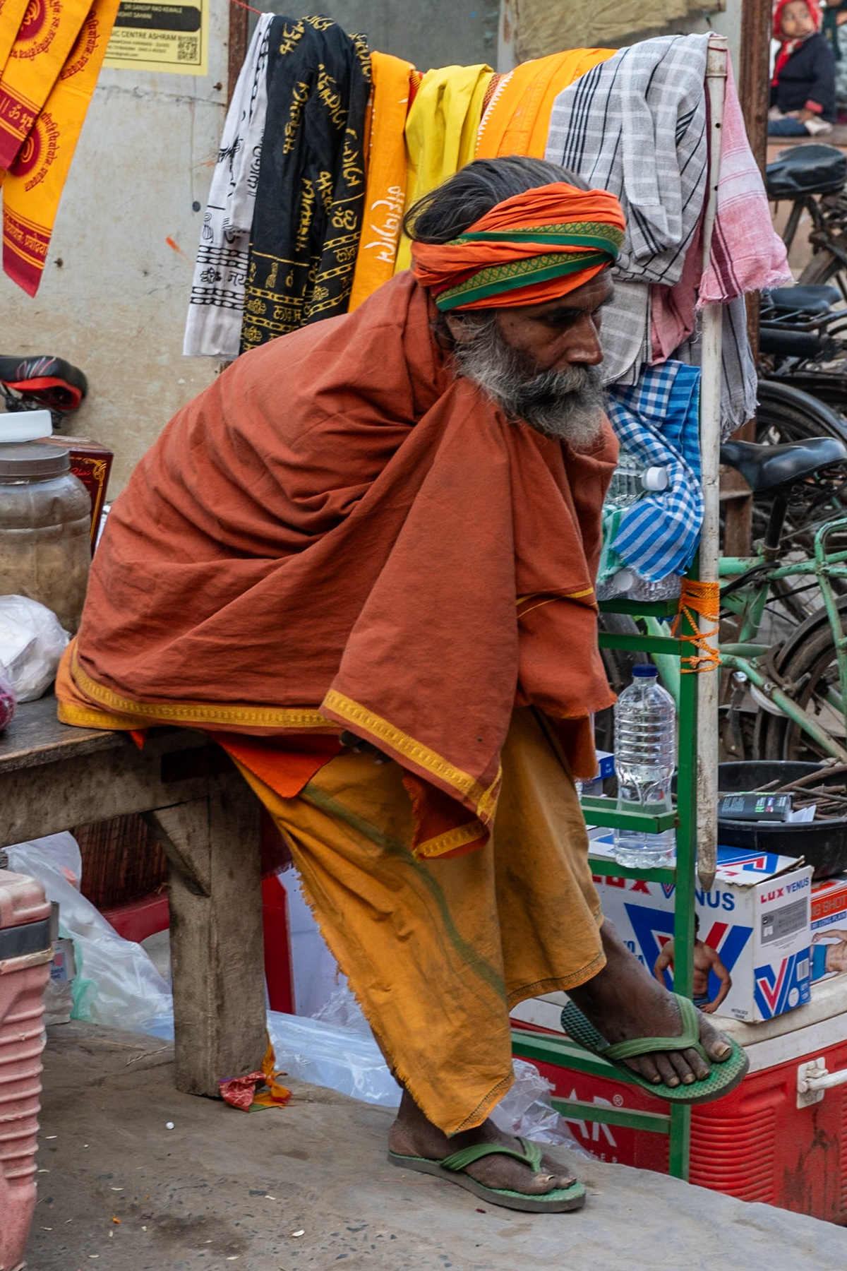 Colourful man, Varanasi