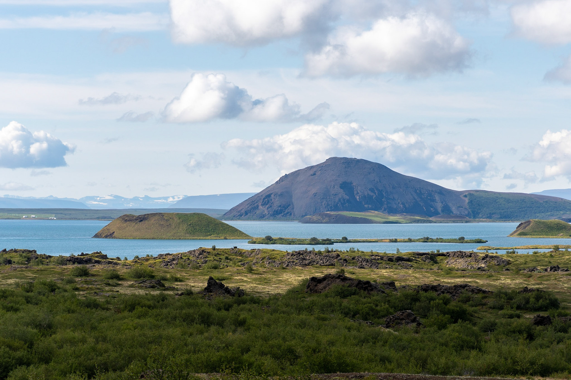 Lake Myvatn from Dimmuborgir, Iceland