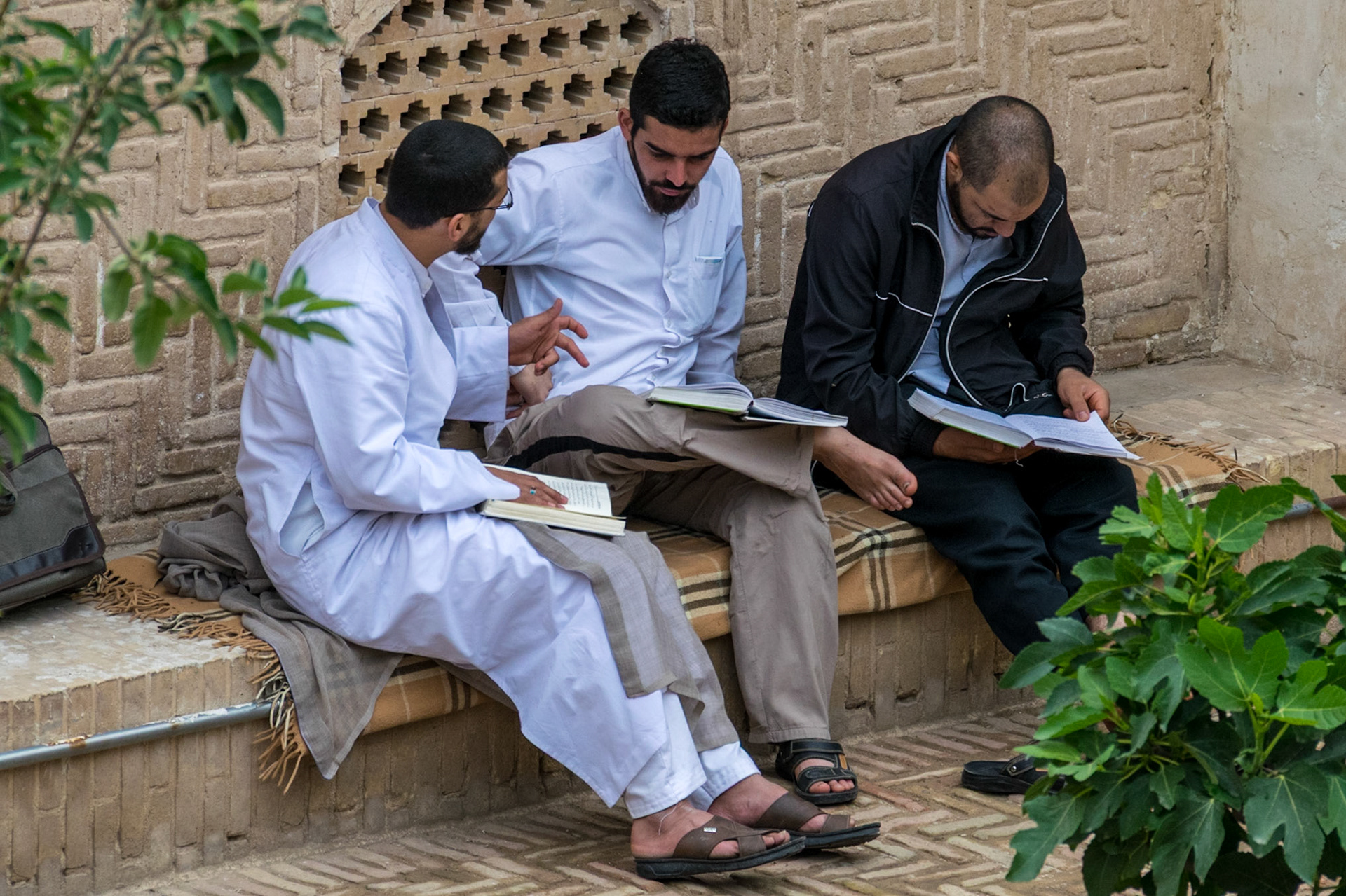 Religious scholars, Kashan, Iran, 2017