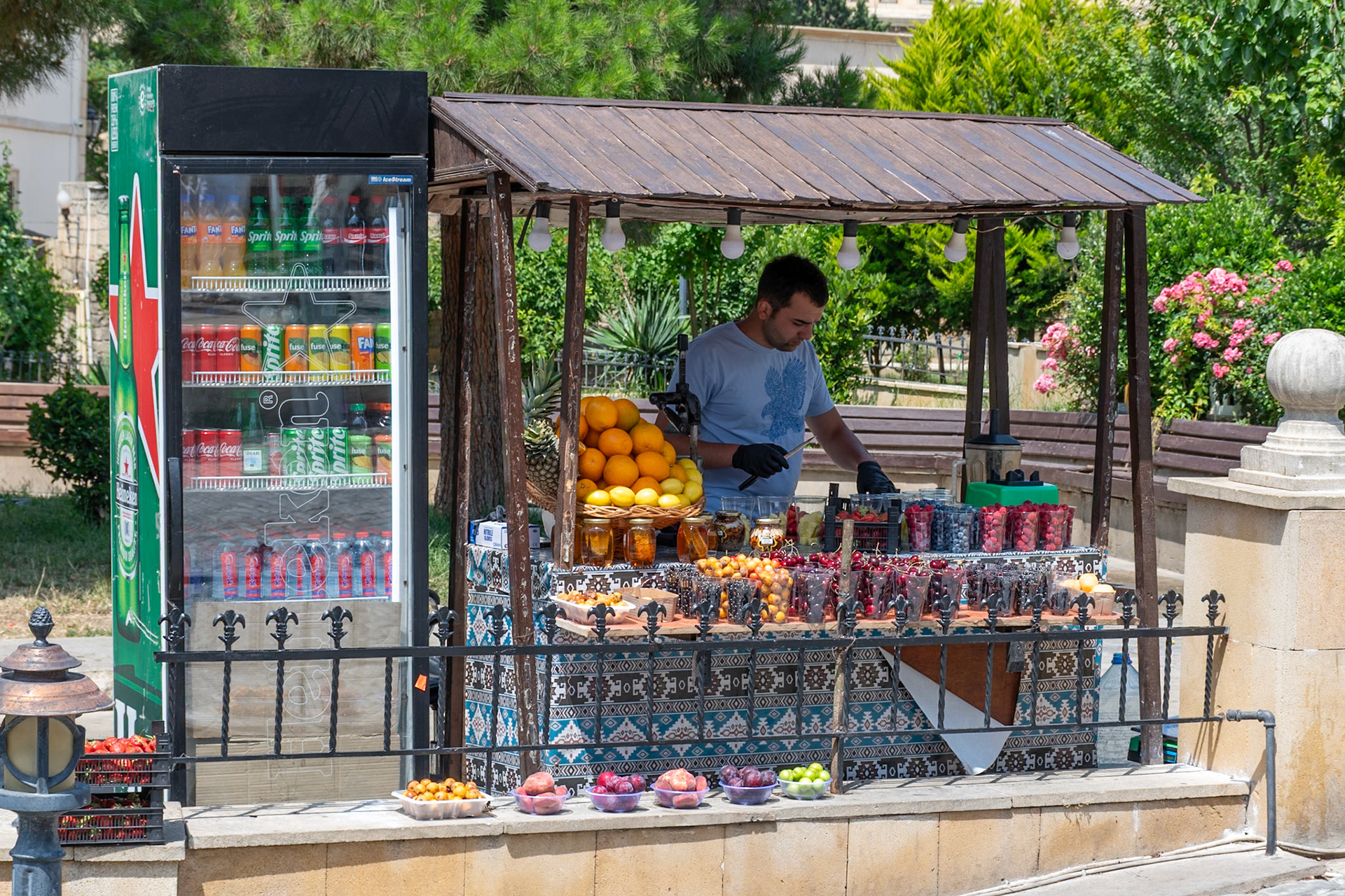 Fruit stall, Old City, Baku