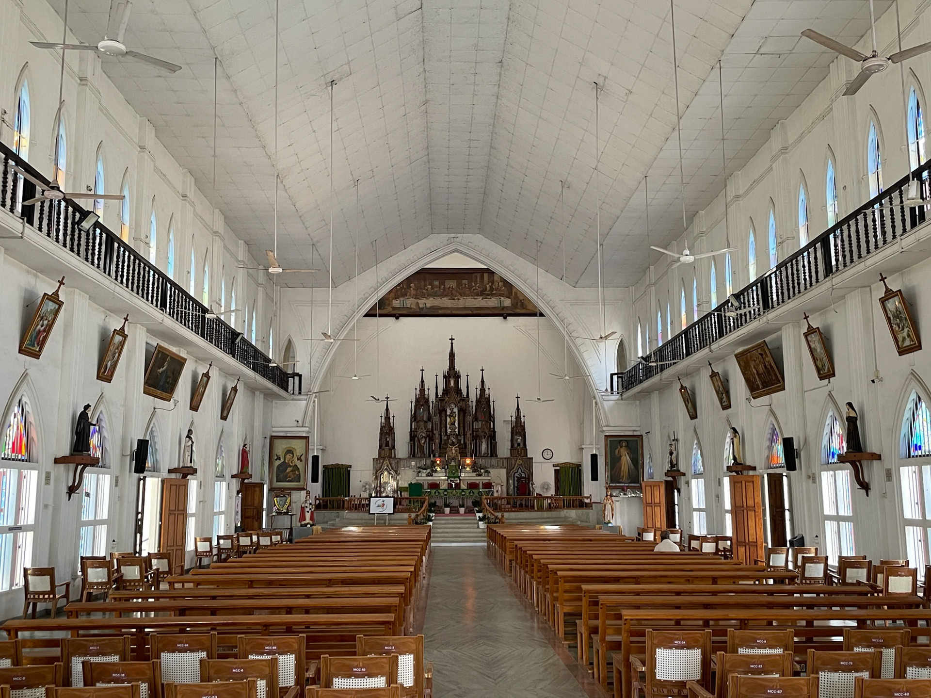Church, en route to Alleppey