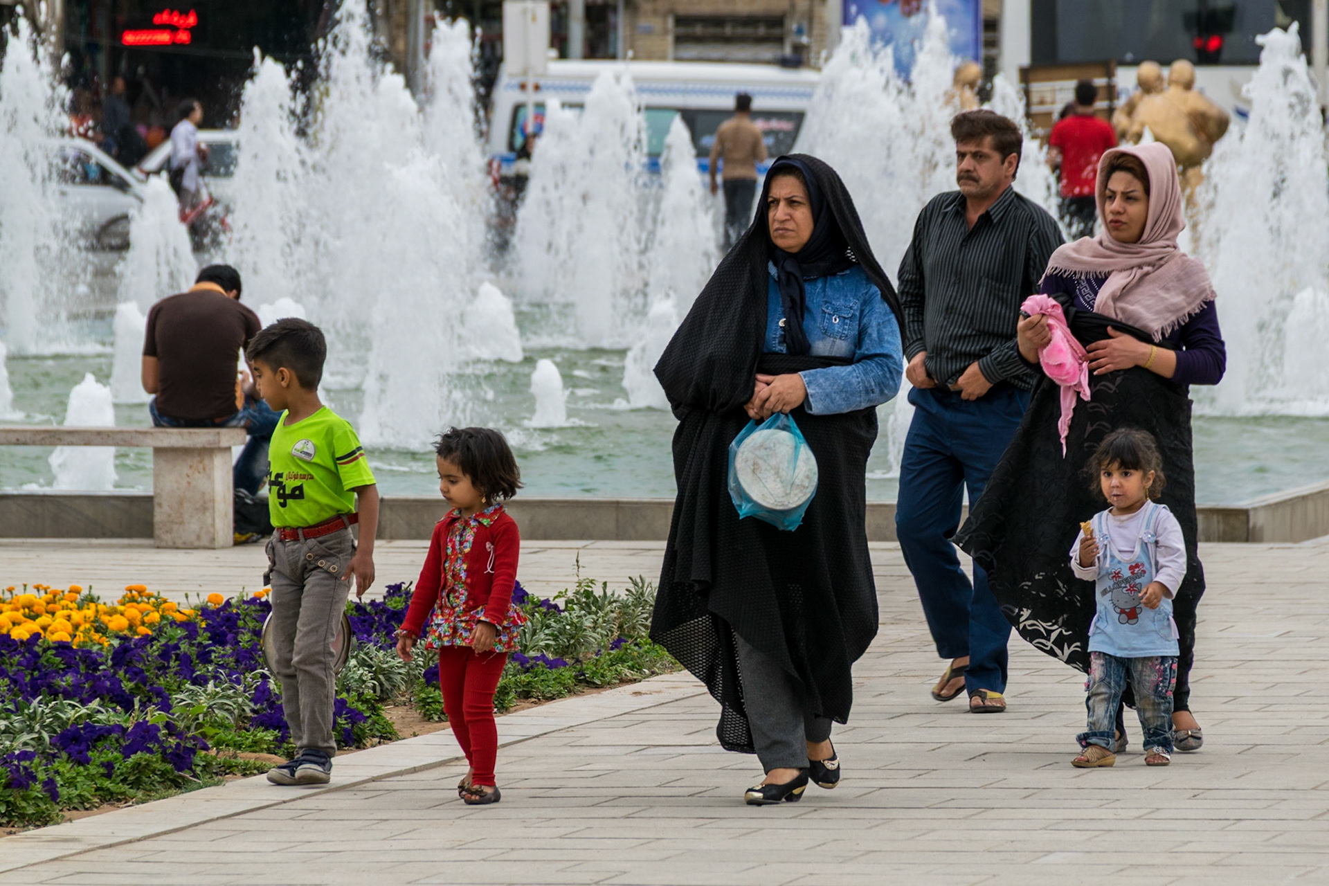 Family outing, Yazd, Iran