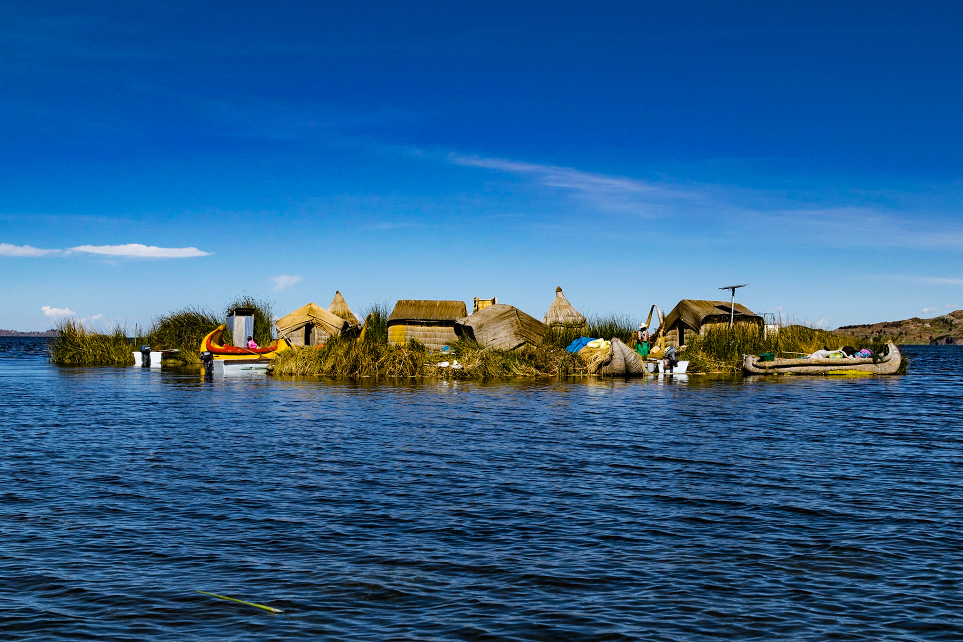 Floating island, Lake Titicaca