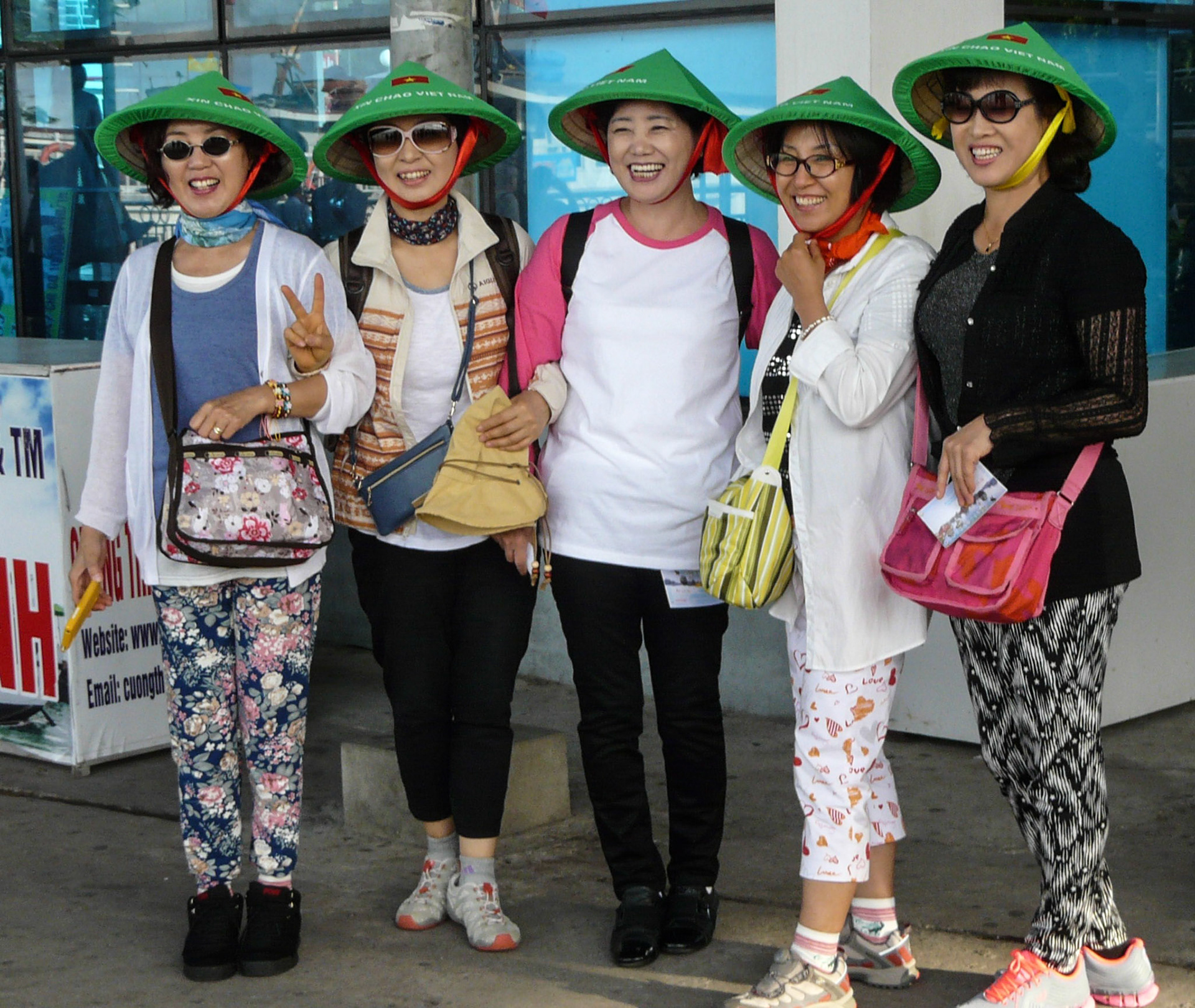 Chinese tourists, Halong Bay, Vietnam