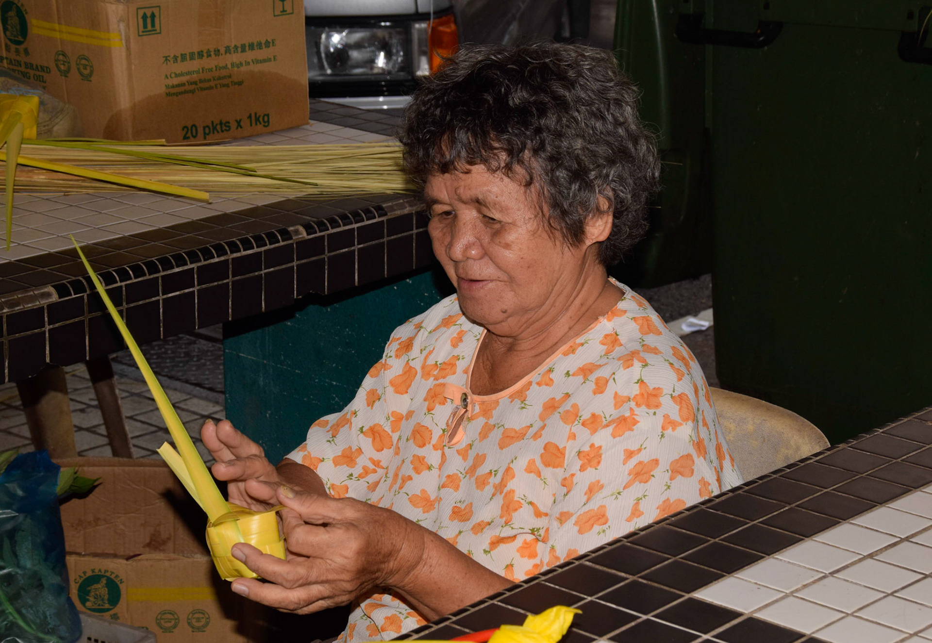 Elderly lady, Miri, Malaysia, 2015