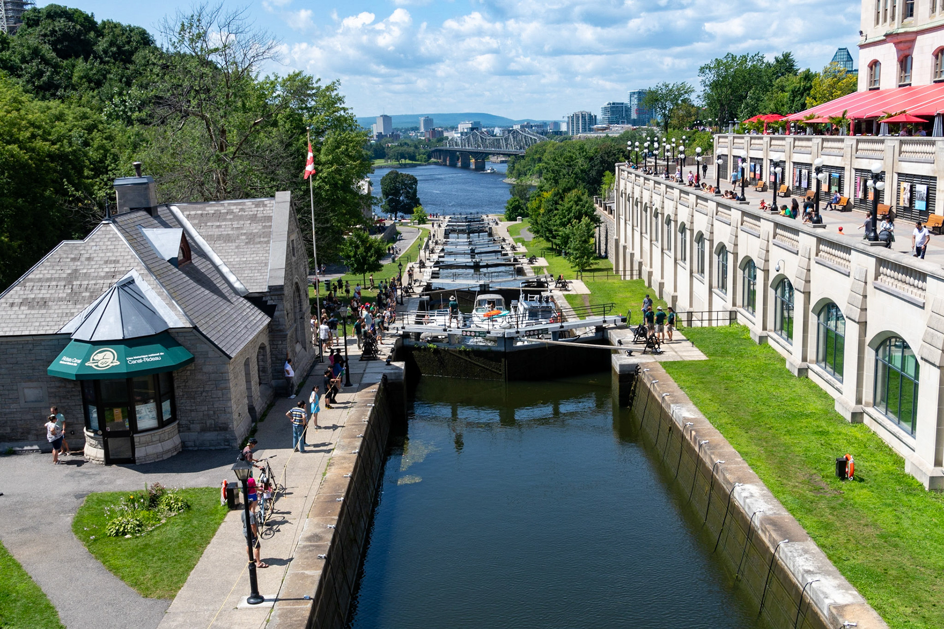 Locks on  the Rideau Canal, Ottawa