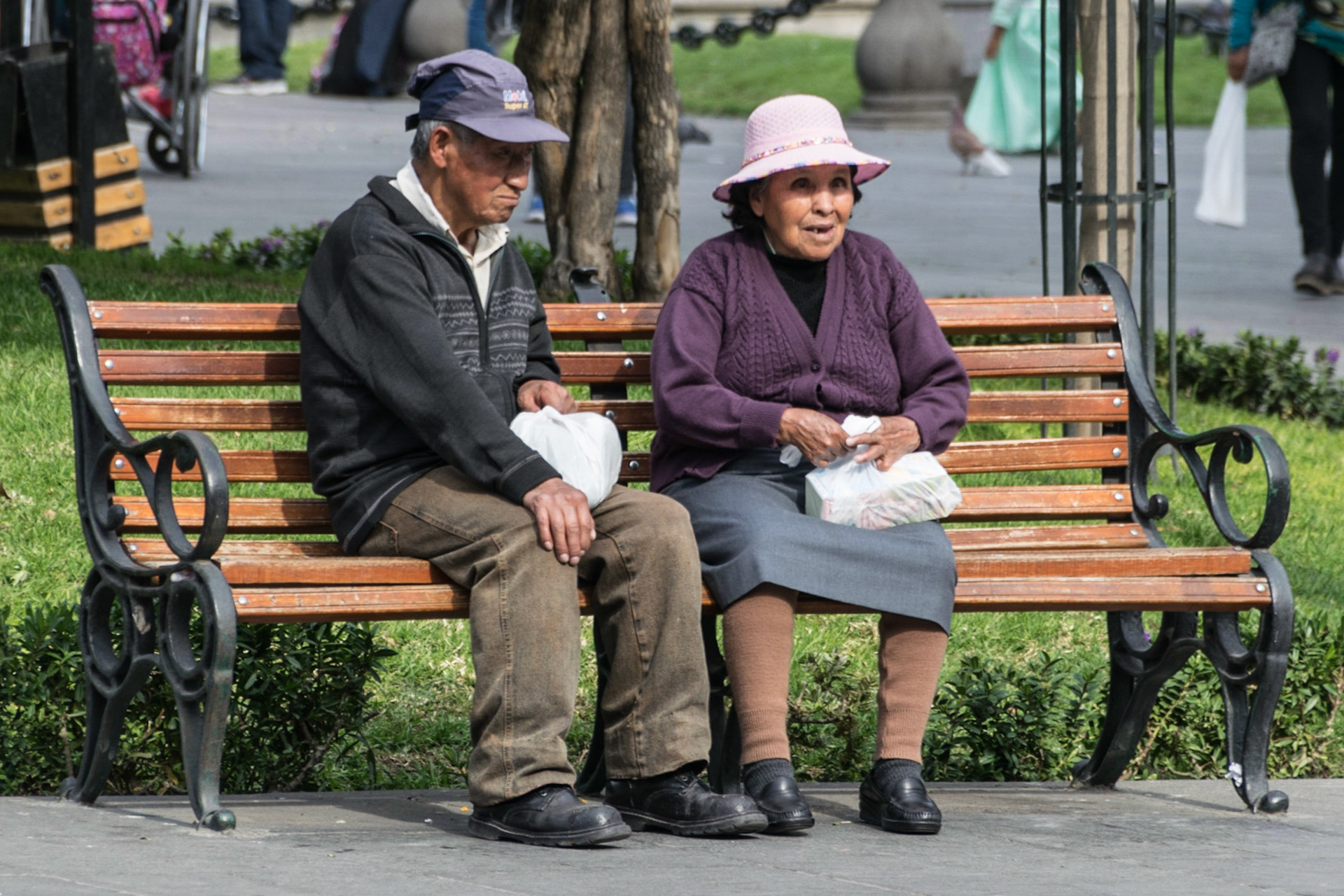 Elderly couple, Arequipa, Peru