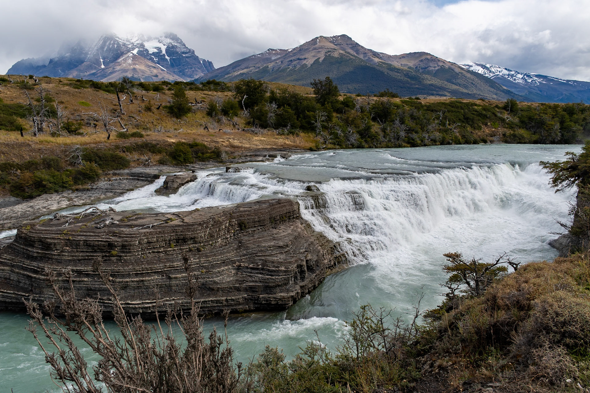 Cascada Rio Paine, Torres del Paine NP, Chile